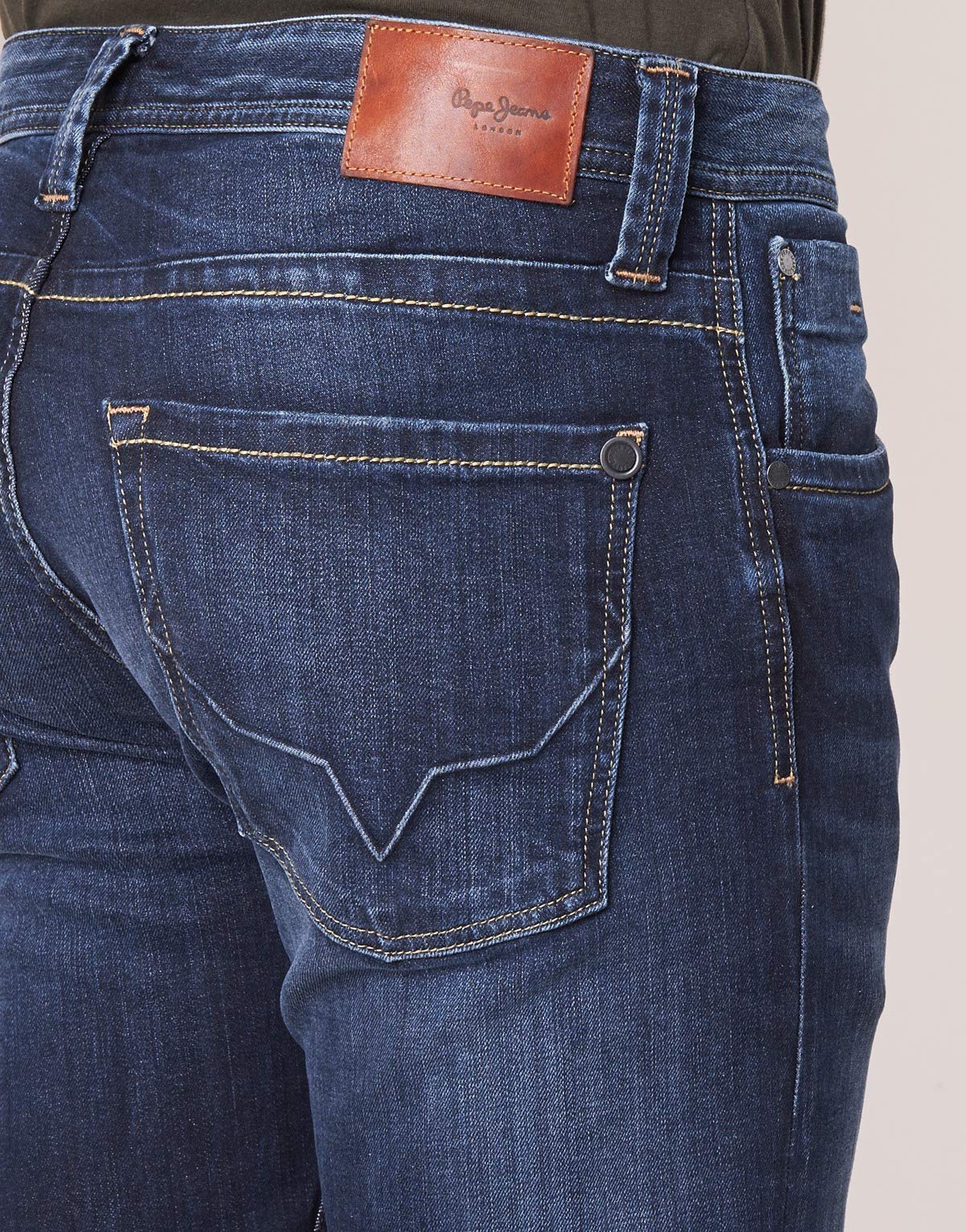 Pepe Jeans Men's Straight Fit Cash Denim Jeans - Size 28x32 (Waist 28, Length 32) | Classic Blue Stretch Jeans for Casual Wear, Office & Weekend Outfits