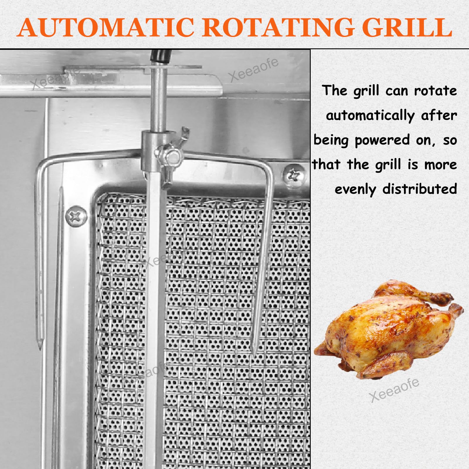 Commercial Shawarma Machine - 2 Burner Propane Gas Vertical Doner Kebab Grill & Gyro Rotisserie Broiler (220V, Silver) | Perfect for Restaurants, Food Trucks & Middle Eastern Cuisine Businesses