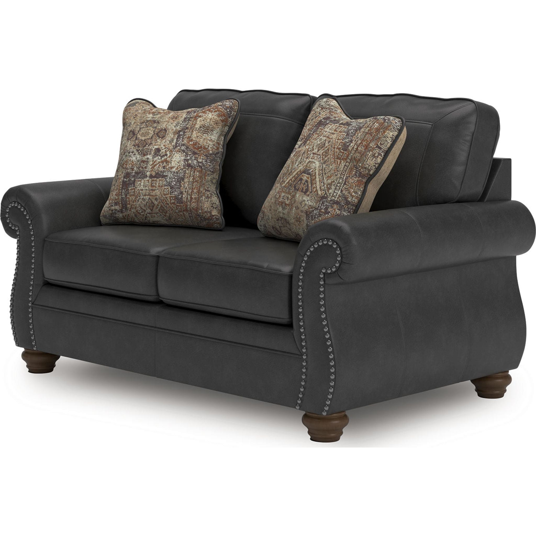 Chasemore Loveseat Sofa - Modern 2-Seater Couch for Small Spaces, Living Room, Apartment & Office - Comfortable Upholstered Fabric with Sturdy Wooden Legs