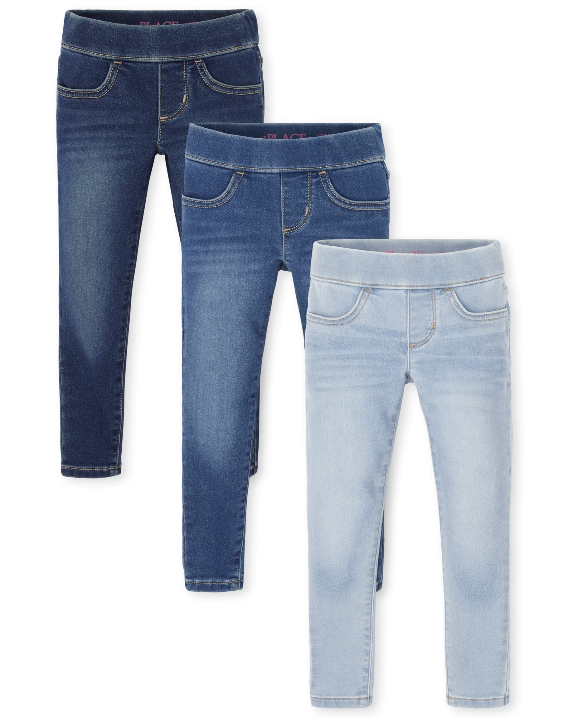 Girls Stretch Denim Jeggings - Playtime Comfort