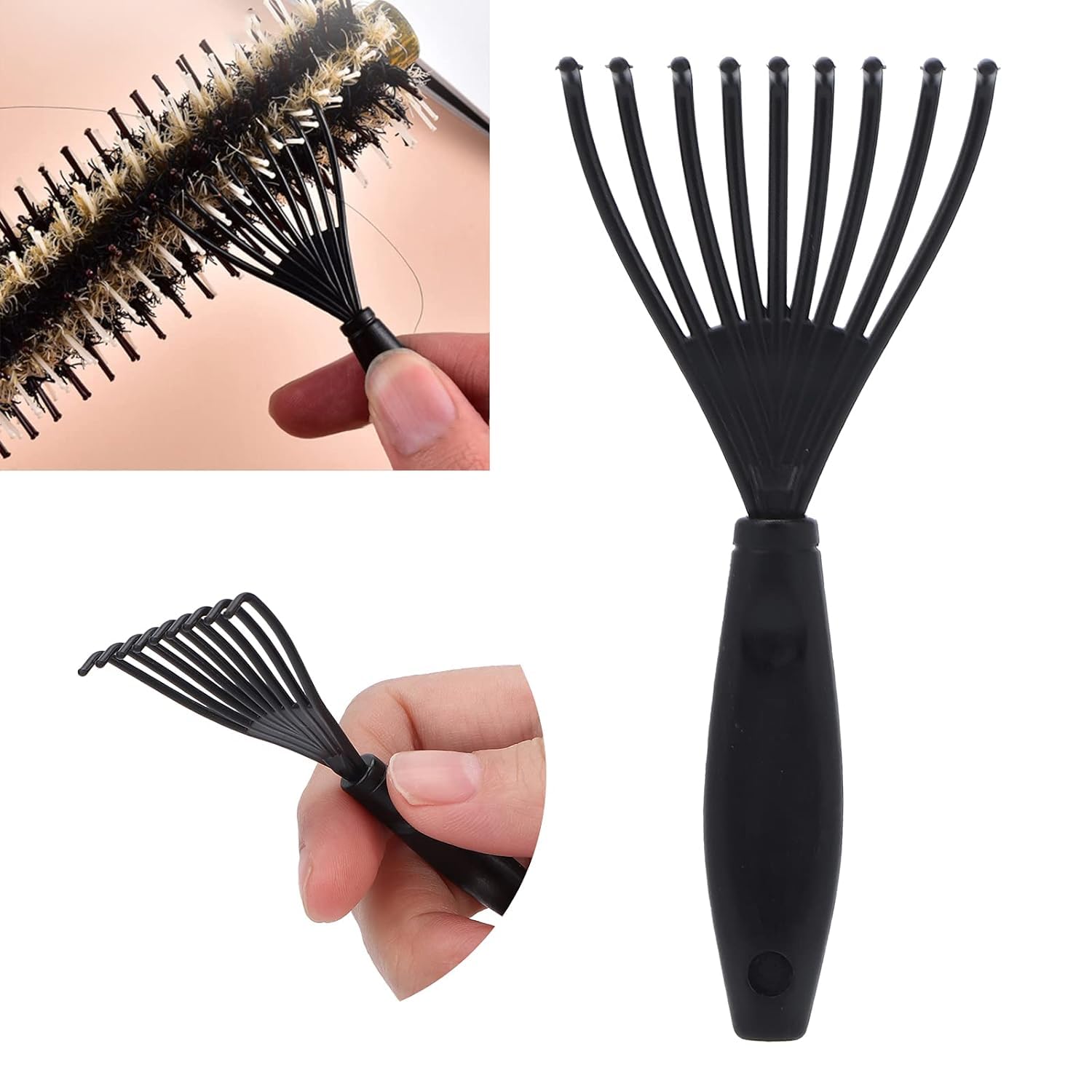 BlackLaoban Round Hair Brush for Blow Drying & Styling - Soft Nylon Bristles for Curly or Straight Hair - Perfect for Women & Men (Light Pink) - Ideal for Salon, Home Use & Travel Styling