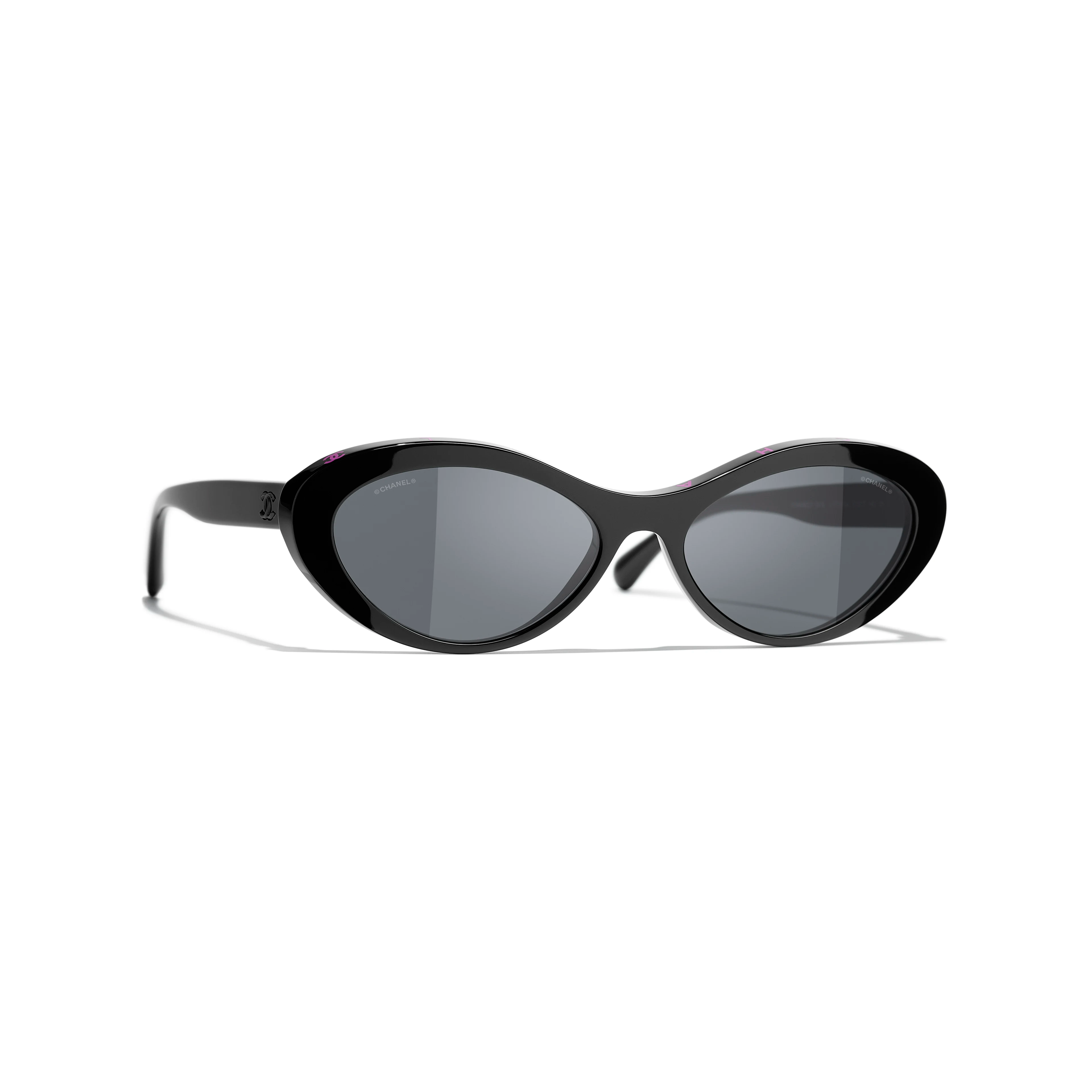 Chanel Oval Sunglasses for Women - UV Protection & Stylish Design - Perfect for Beach, Driving & Outdoor Activities