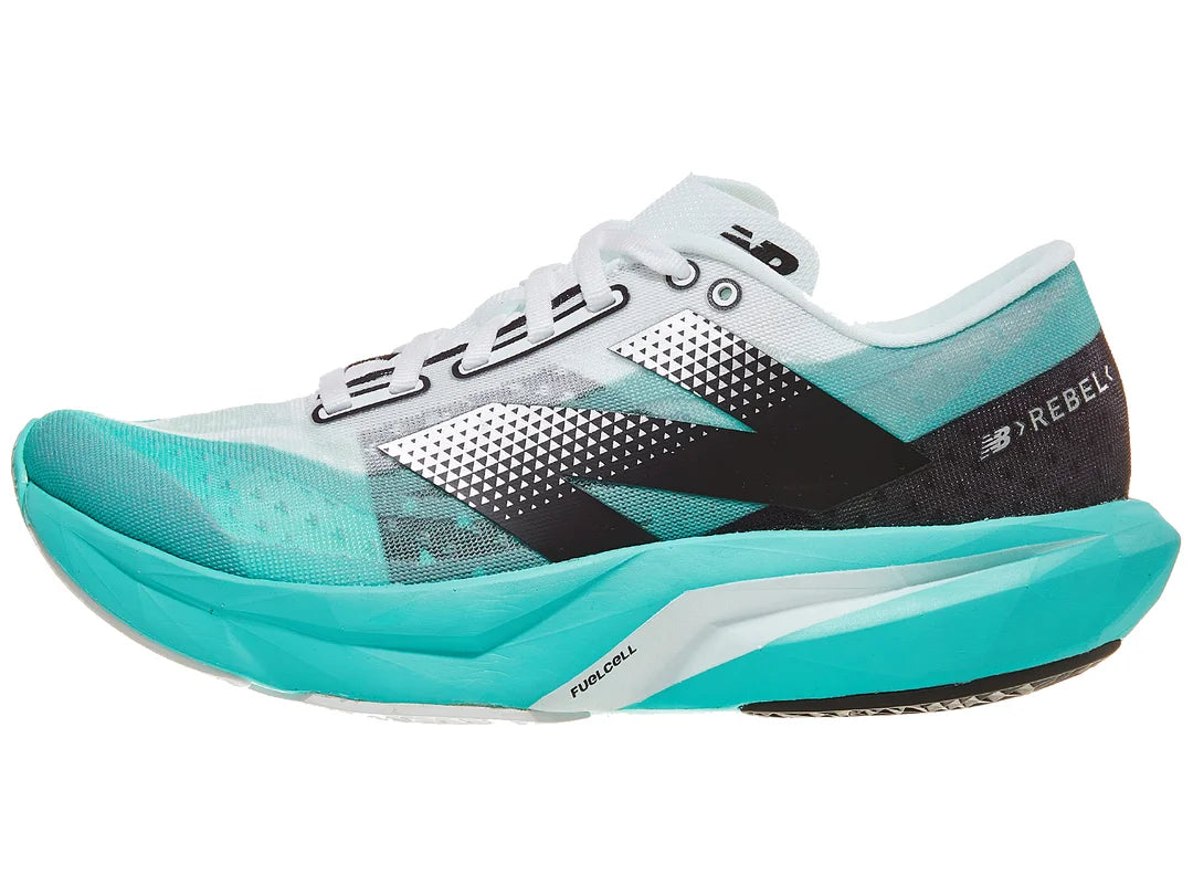 New Balance Women's FuelCell Rebel v4 Running Shoes - Cyber Jade | Lightweight & Responsive for Training, Racing & Daily Jogging