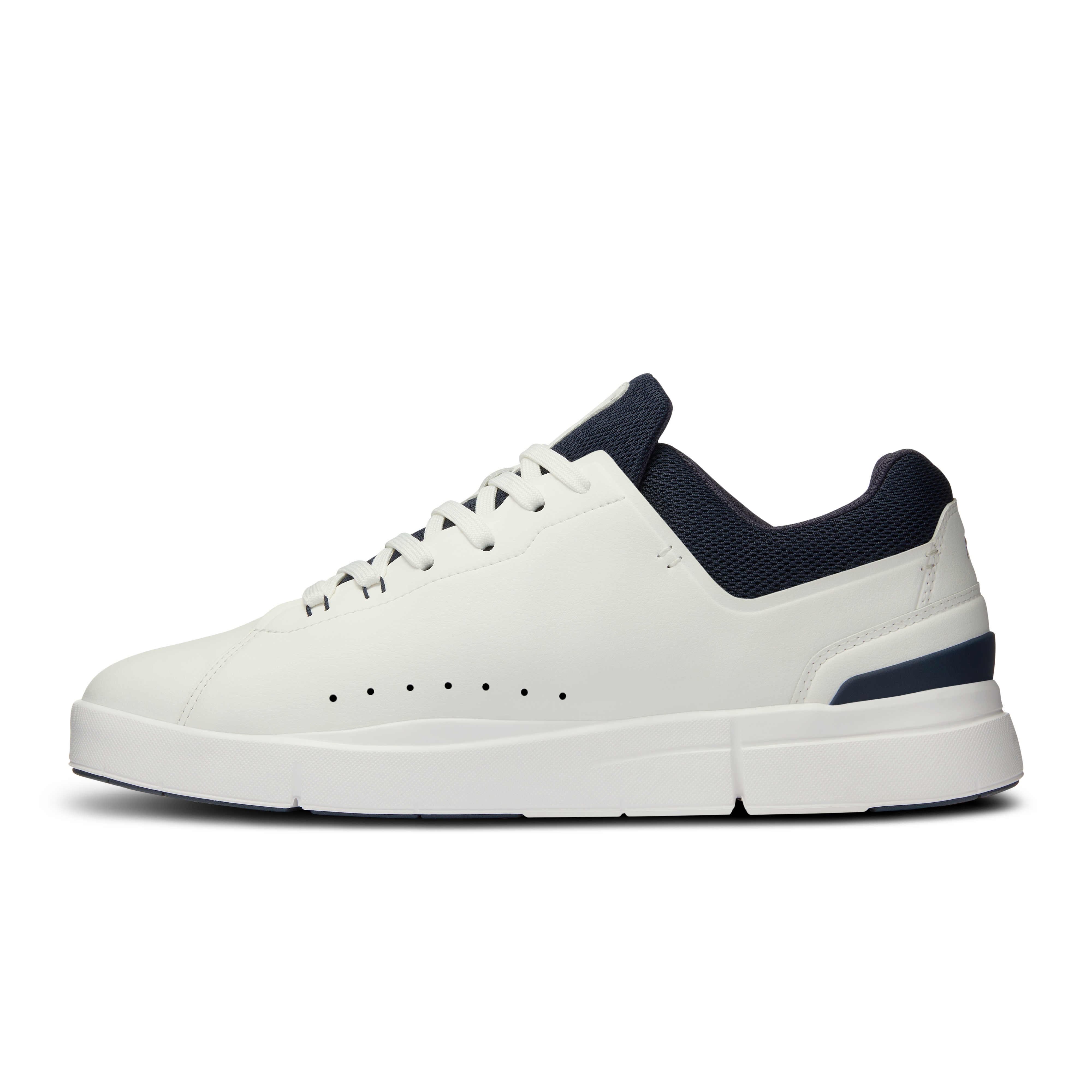 On Running Men's The Roger Advantage Running Shoes - White & Midnight | Lightweight & Breathable for Jogging, Gym Workouts & Daily Wear