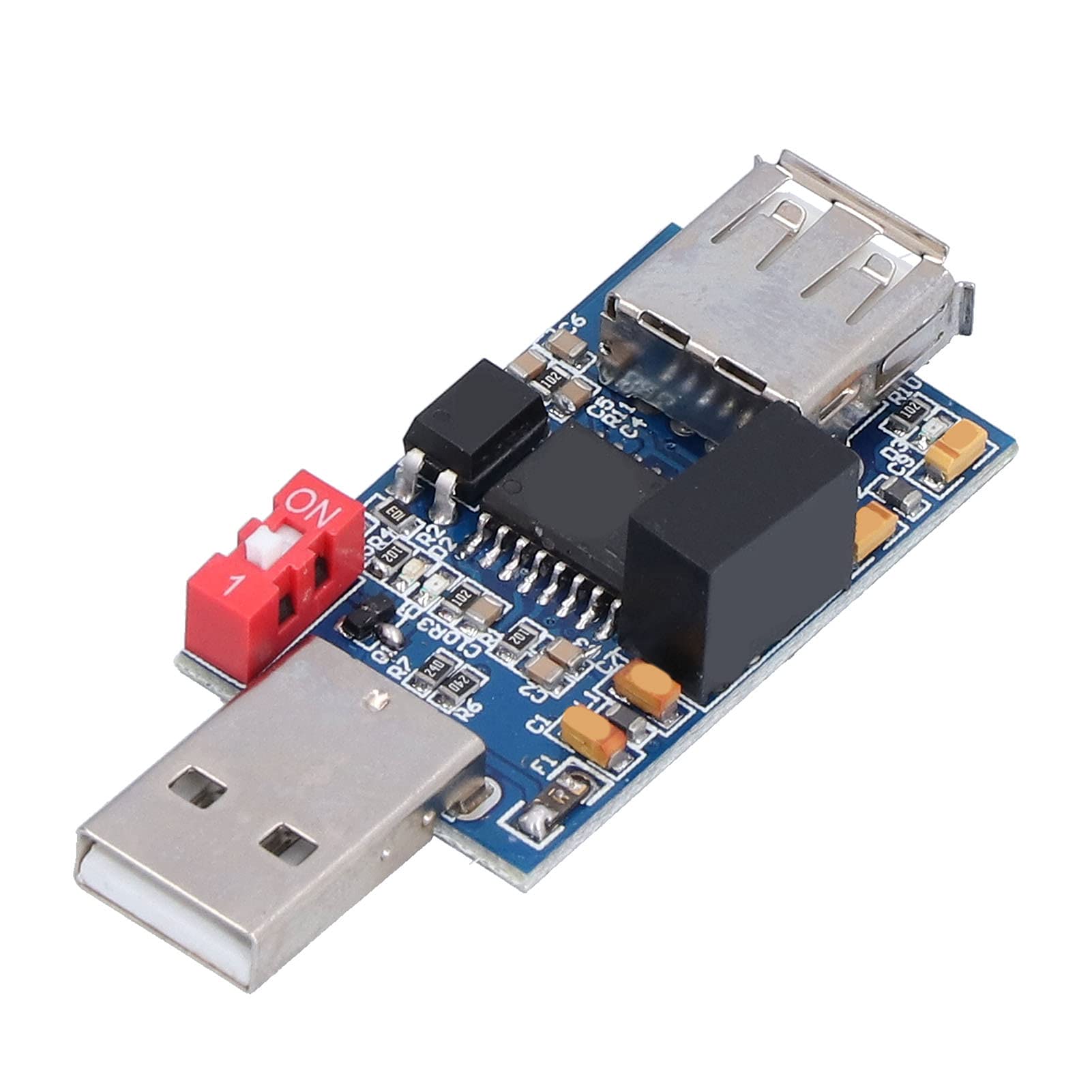 Eujgoov USB Isolator Module - ADUM3160 1500V USB to USB Isolator Board for Safe Data Transfer - Perfect for Medical Equipment, Industrial Automation & Audio Systems