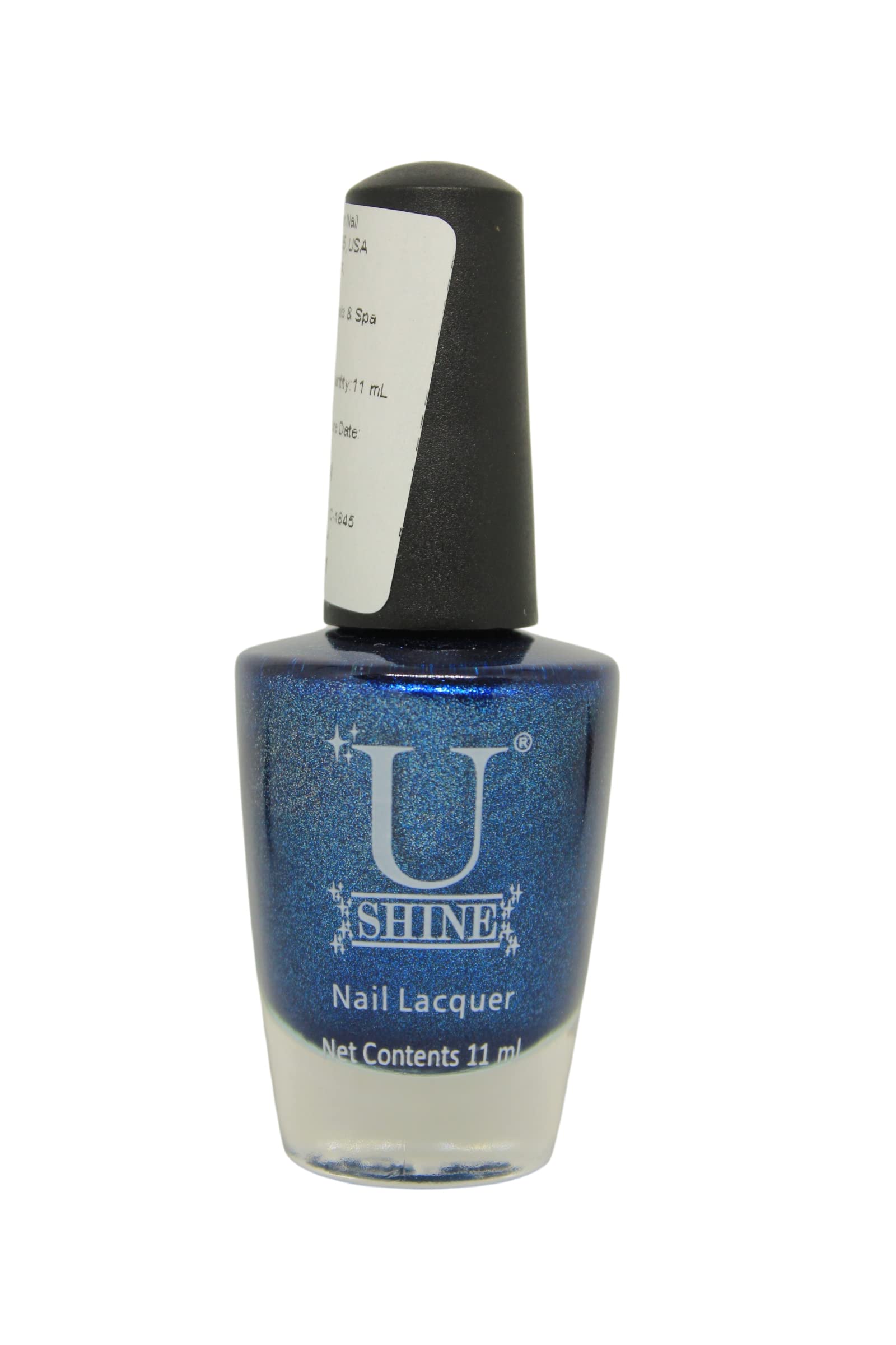 U Shine Ultra Marine Nail Polish - Navy Blue Shimmer Lacquer | 11ml Long-Lasting Vegan Formula | No Parabens, Yellowing, Chipping or Cracking | Cruelty-Free & Non-Toxic | Perfect for Manicures, Pedicures & Nail Art Designs