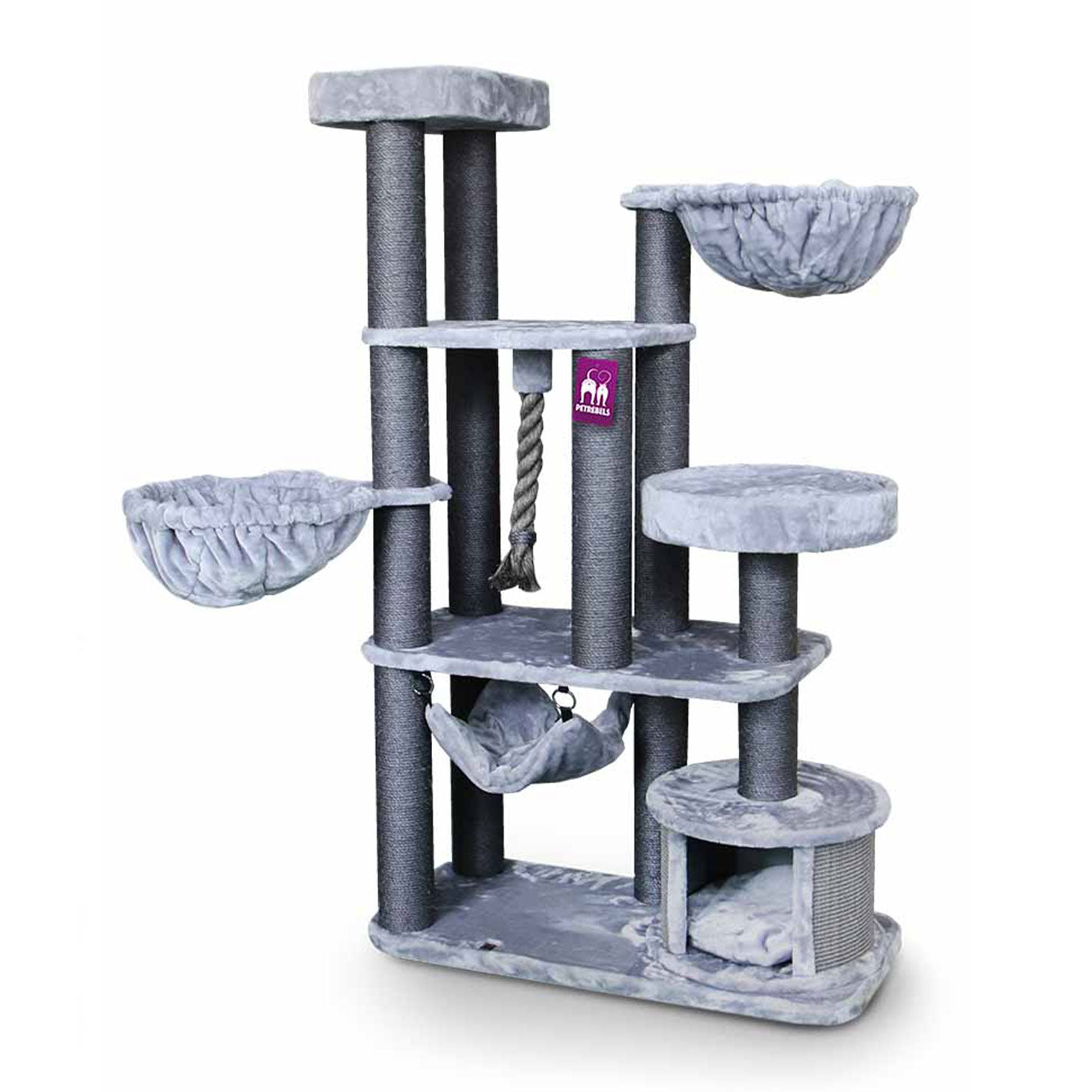 Lucky Rebels Vista 170cm Cat Tree - Large Multi-Level Cat Condo with Scratching Posts & Perches - Perfect for Indoor Cats Play, Climb & Rest
