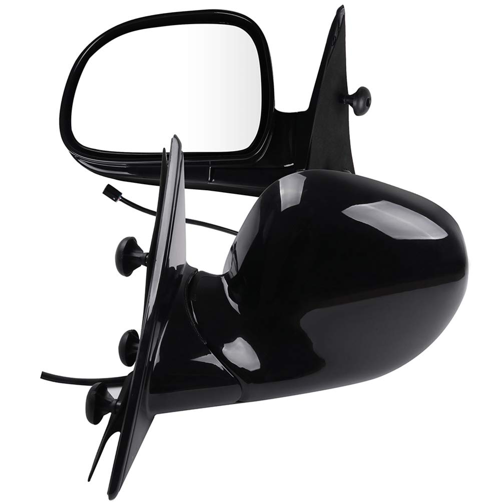SCITOO Left & Right Side View Mirrors for Chevy S10 1994-1997, Blazer, GMC Jimmy 1995-1997, Sonoma, Isuzu & Oldsmobile - Manual Fold Power Adjustment Replacement Mirrors (GM1320127, 15150851) - Perfect for Off-Roading, Daily Commuting & Truck Upgrades
