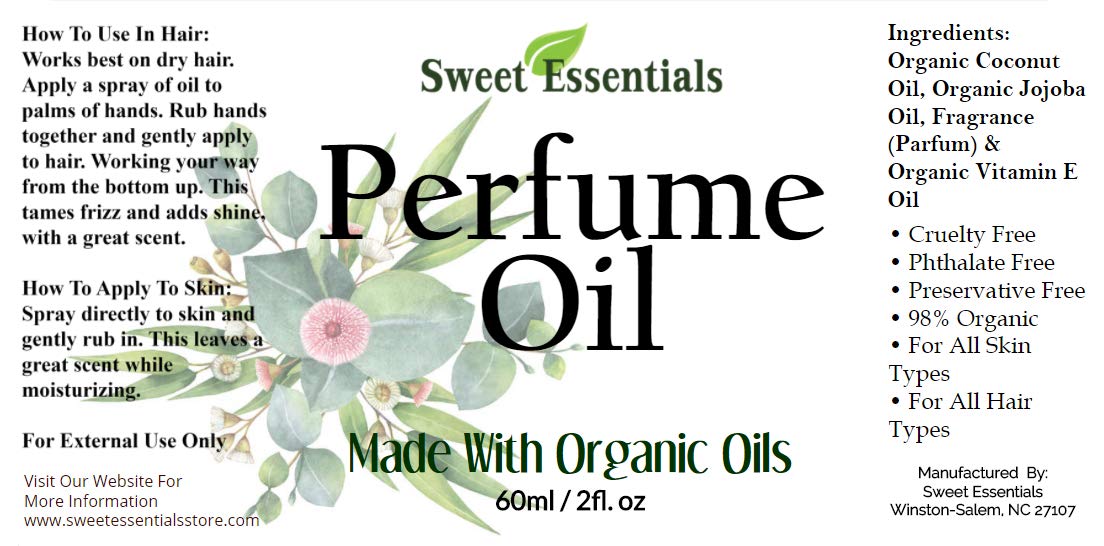 Organic Peony Perfume Oil 2oz - Alcohol-Free, Preservative-Free Fragrance Oil for Women - Natural Scent for Daily Wear, Aromatherapy & Gift Giving