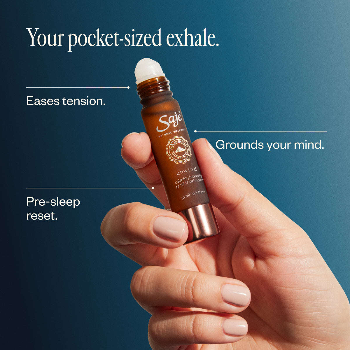 Best Calming Essential Oil Roll-On for Stress Relief & Relaxation - Perfect for Aromatherapy, Yoga, and Sleep Aid
