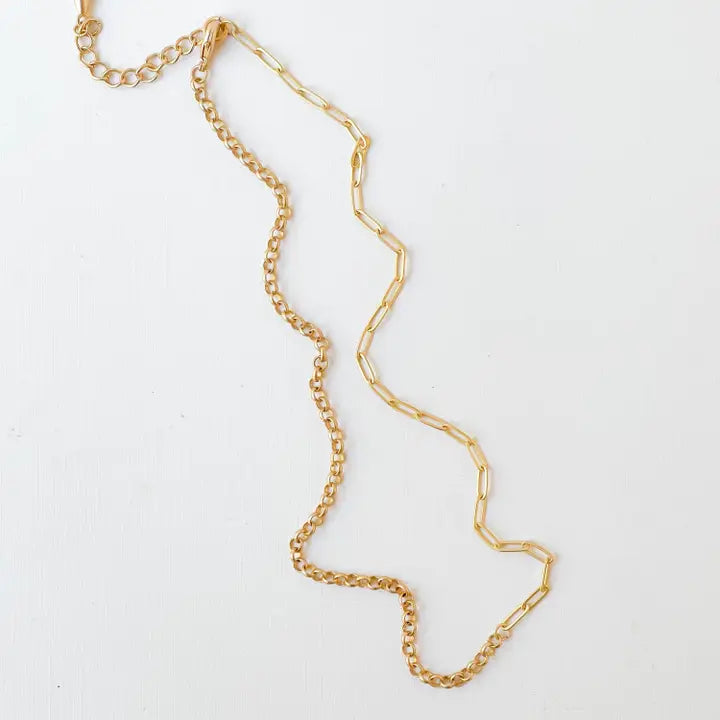 Dainty Gold PaperClip & Rolo Necklace Set - Elegant Layered Chain Jewelry for Women | Perfect for Everyday Wear, Date Nights & Gifts