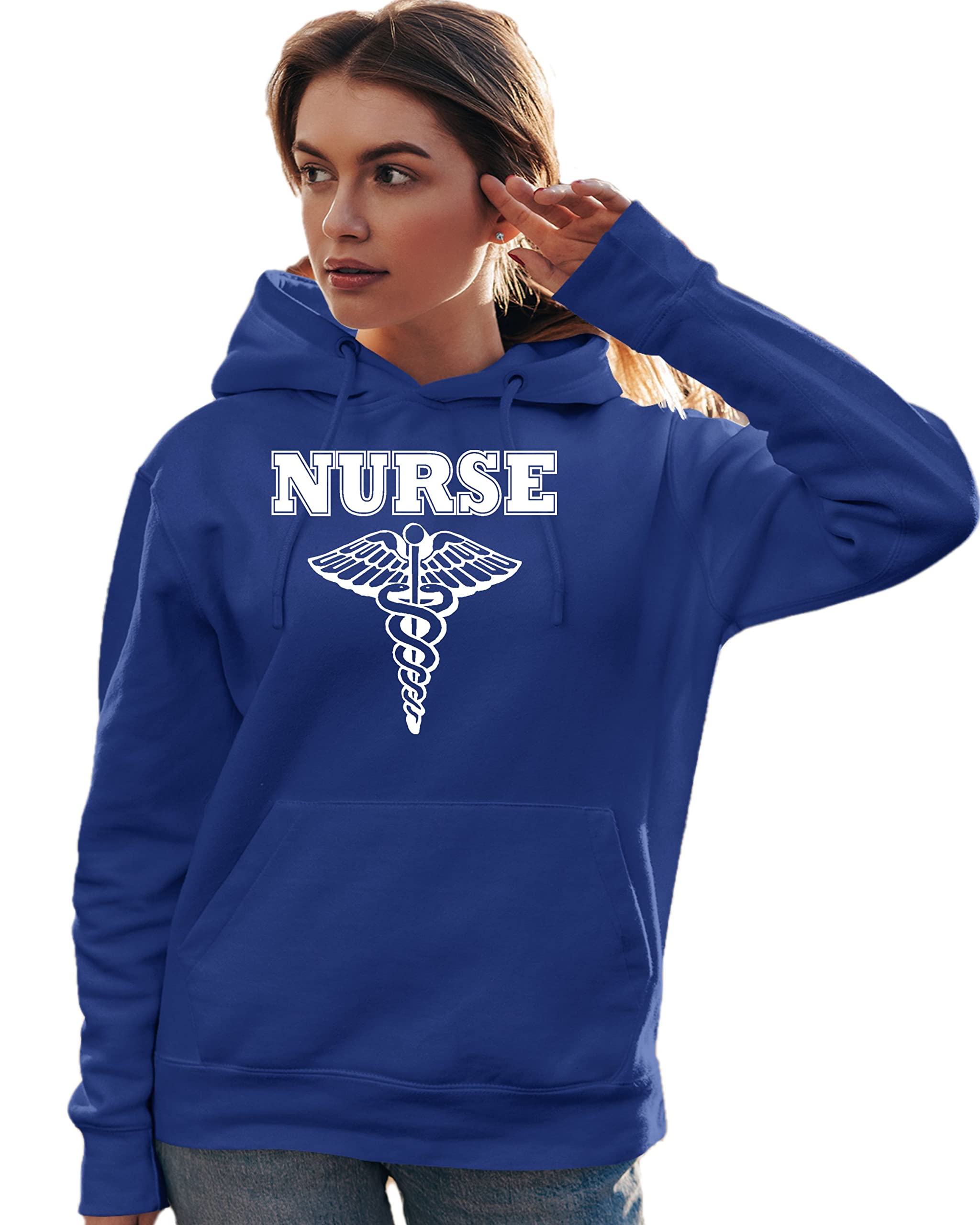 Go All Out Nurse Logo Unisex Sweatshirt Hoodie - Comfortable & Stylish for Medical Professionals, Nursing Students & Healthcare Workers - Perfect for Work, School or Casual Wear