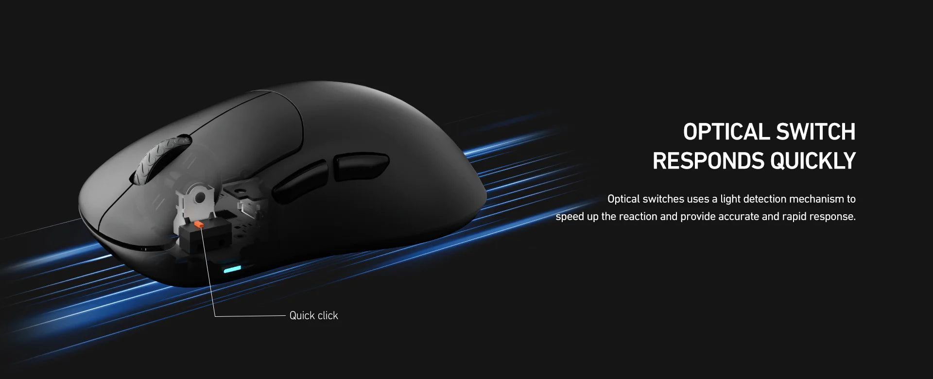 Lamzu Thorn 4K Wireless Gaming Mouse - Black (4K Dongle Included) | Ergonomic Design for FPS, MOBA & MMO Gaming | Perfect for PC & Laptop Gamers