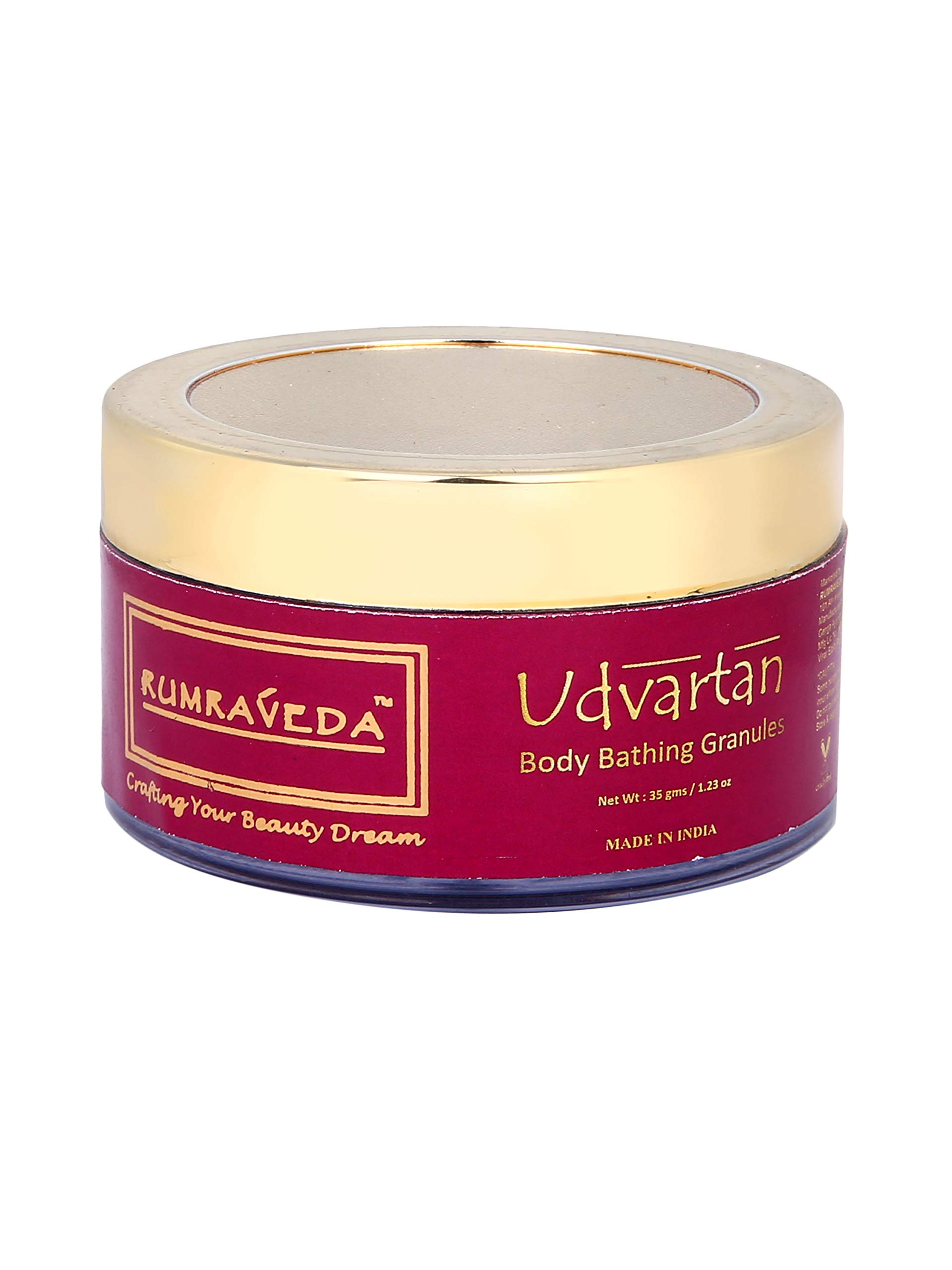 Rumraveda Udvartan Body Bathing Granules - 35g Exfoliating Scrub for Glowing Skin | Perfect for Spa, Ayurvedic Massage & Home Relaxation