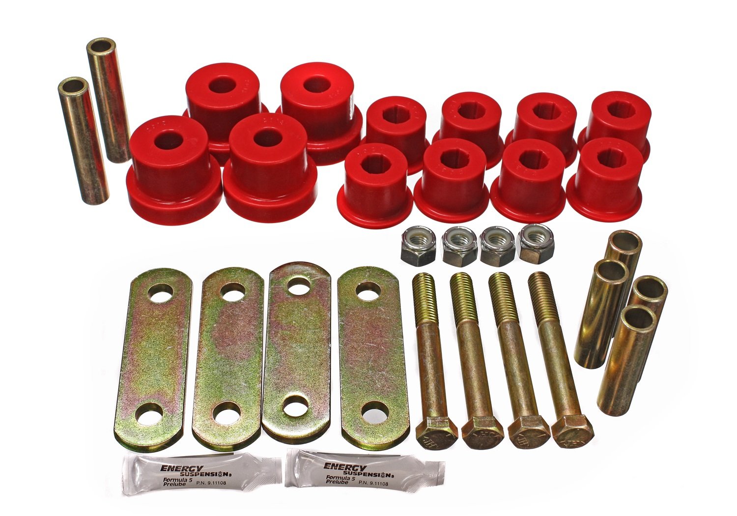 Energy Suspension 3.2134R Heavy Duty Polyurethane Shackle Set for GM Trucks & SUVs - Off-Road & Towing Performance Upgrade