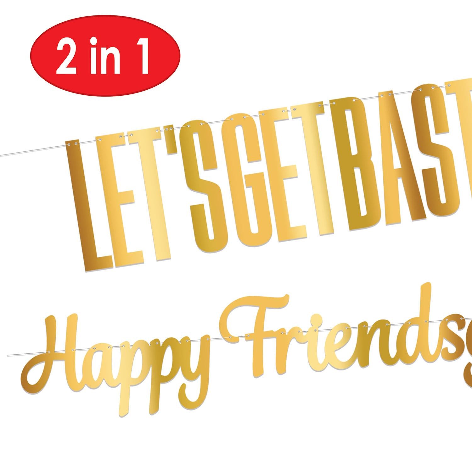 12 Pack Beistle Foil Friendsgiving Streamer Set - Colorful Party Decorations for Thanksgiving, Friendsgiving & Holiday Celebrations - Perfect for Home, Office & Event Decor