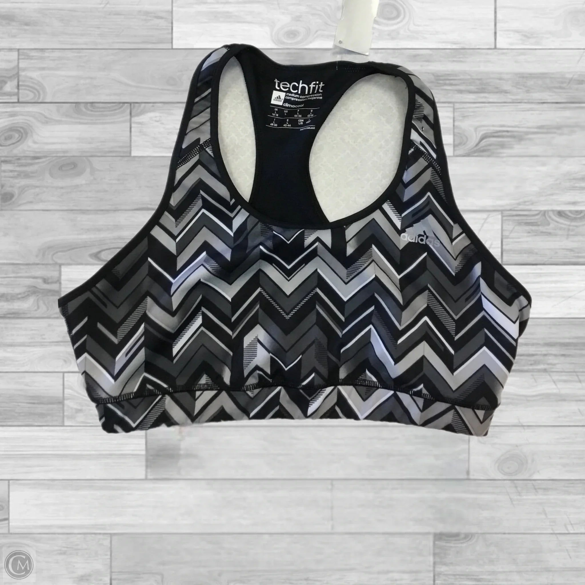 Adidas Women's Athletic Sports Bra - High Support, Breathable, Black, Size Large for Running, Yoga & Gym Workouts