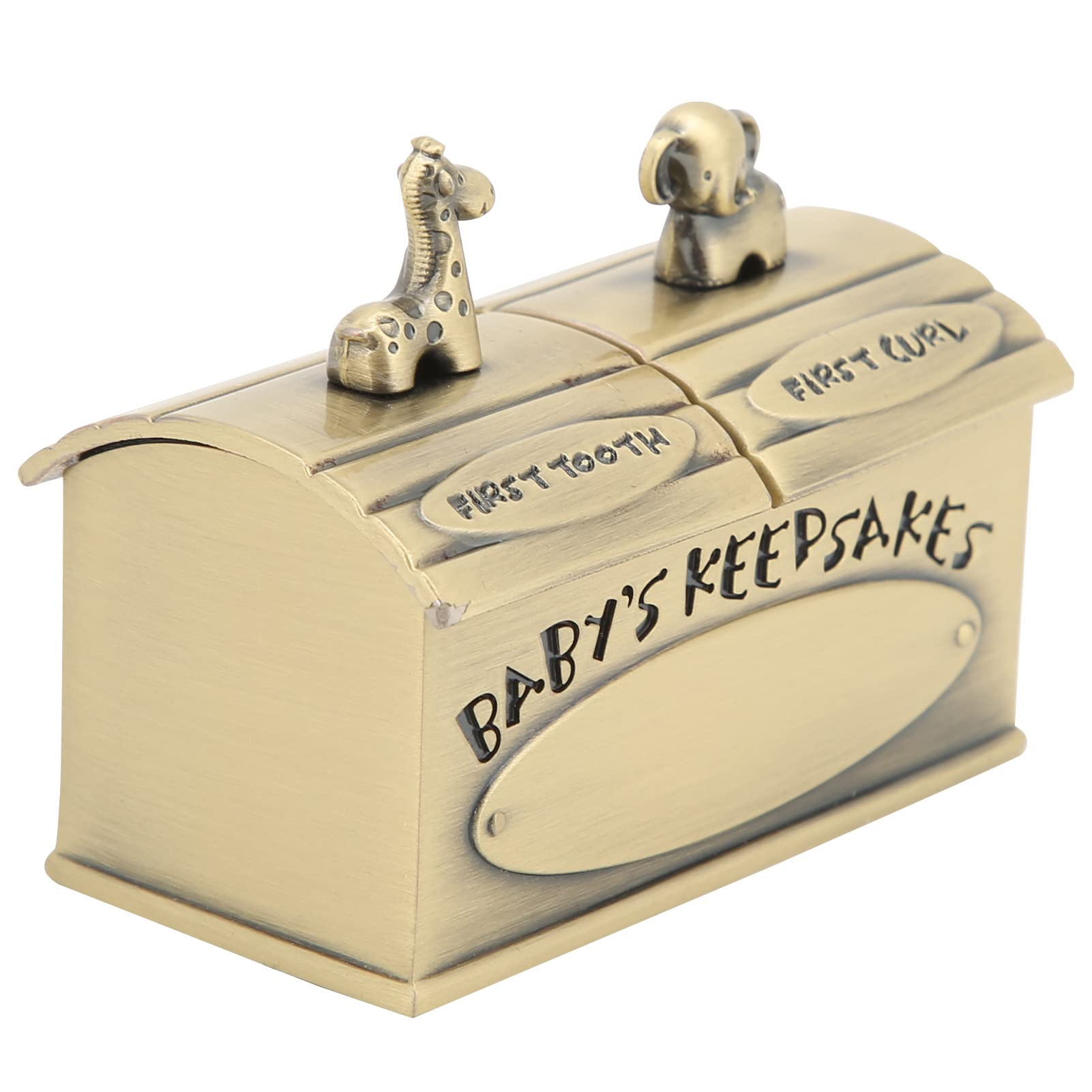 European Style Tooth Fairy Tooth Holder for Kids - Zinc Alloy Baby Keepsake Box for Lost Teeth (Bronze) | Perfect for First Tooth Celebration & Childhood Memory Preservation