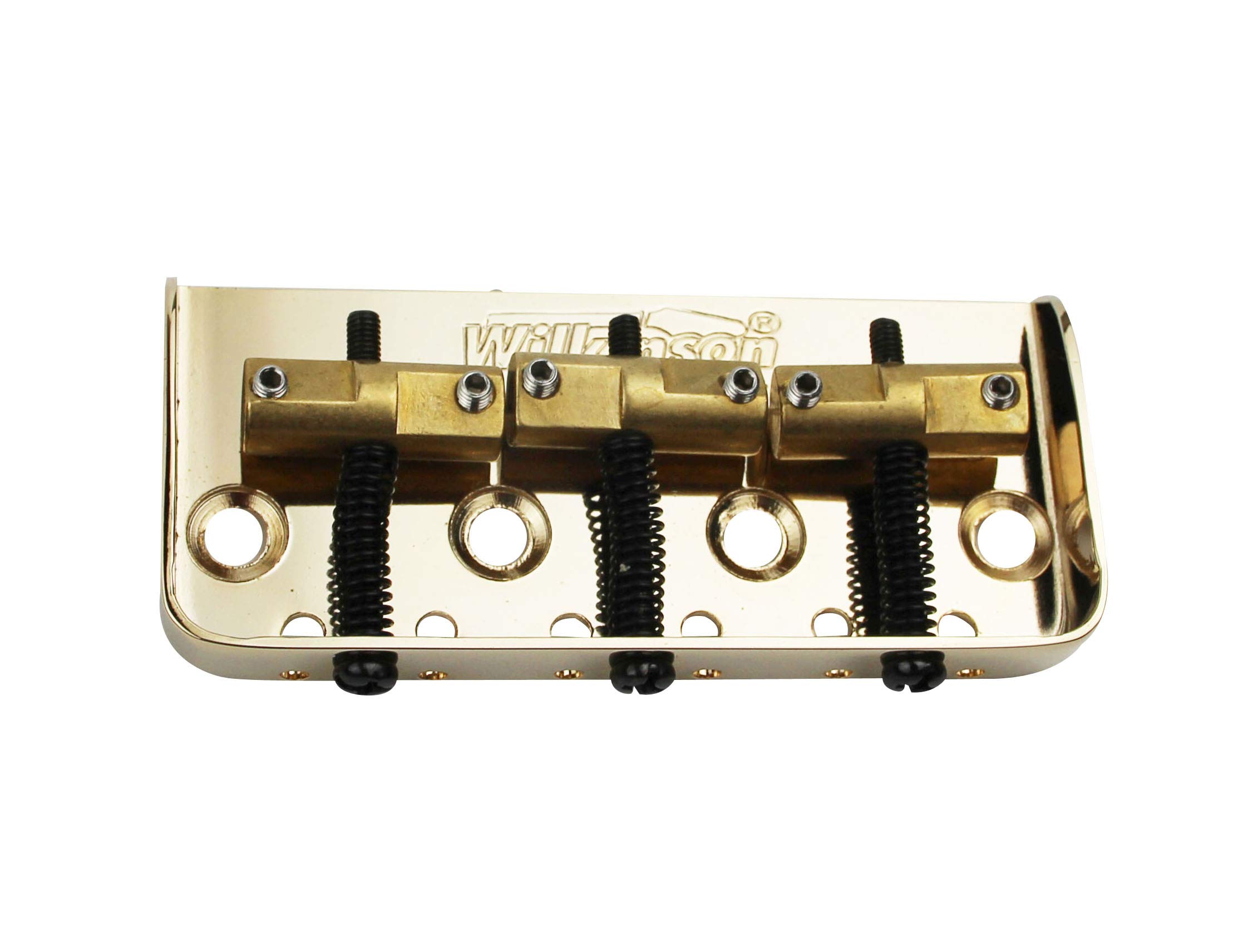 WTBS 6-String Electric Guitar Bridge - Short TL Brass Saddle with Chrome, Black & Gold Finish | Perfect for Electric Guitar Upgrades & Repairs | Ideal for Rock, Blues & Metal Performances