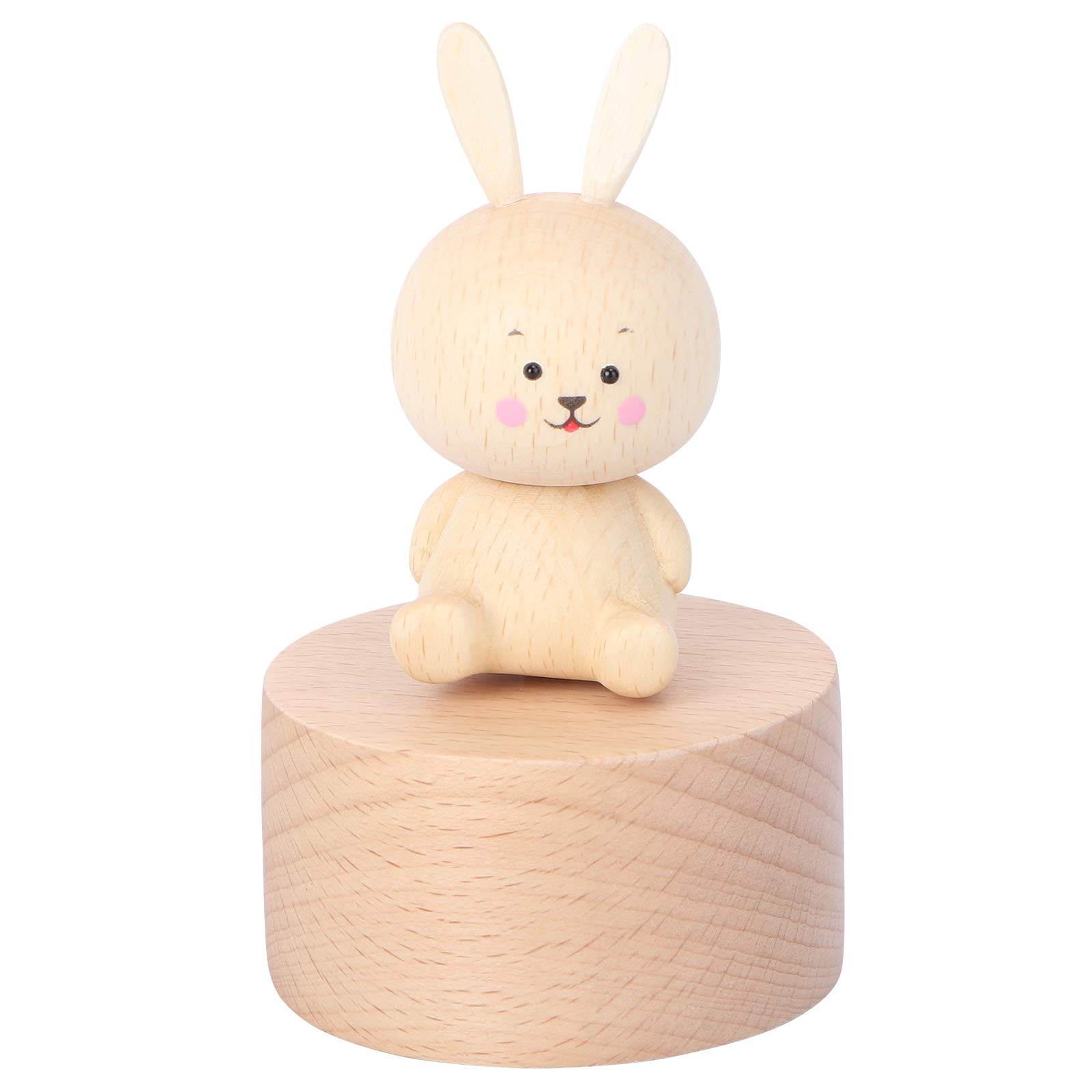 INOOMP Handmade Wooden Music Box - Elegant Desktop Ornament & Home Decor Gift for Music Lovers | Perfect for Bedroom, Office, Wedding & Anniversary Decorations
