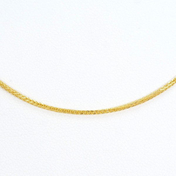 24K Yellow Gold Necklace for Women - Elegant 18 Inch Solid Gold Chain Necklace for Everyday Wear, Gift Giving & Special Occasions