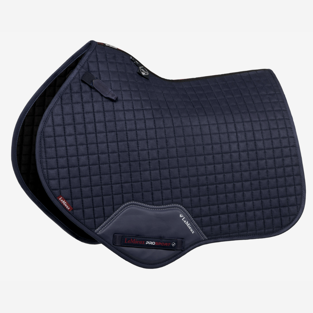 Premium LeMieux Suede Close Contact Square Saddle Pad for English & Dressage Riding - Comfortable & Non-Slip Equestrian Gear for Training & Competition