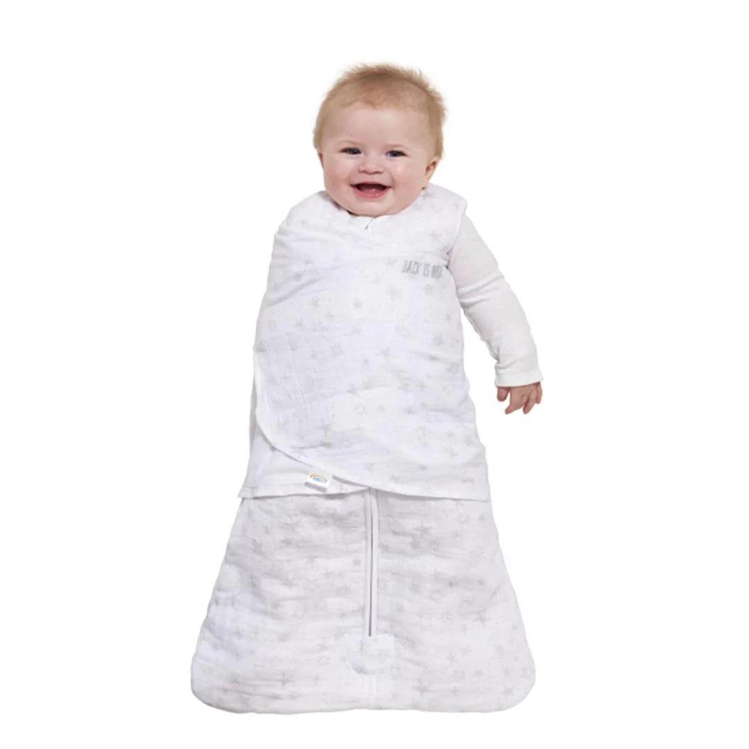 Halo Sleepsack Swaddle Platinum Series - 1.5 TOG Baby Swaddle Blanket with Constellation Grey Design | Soft & Safe for Newborns | Perfect for Nursery, Bedtime & Swaddling Infants 0-6 Months