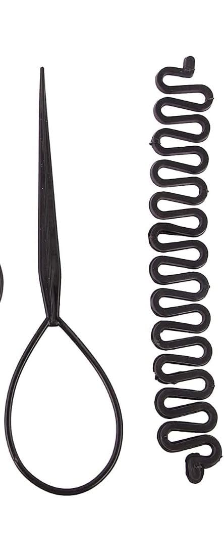 Palmate Hair Volumizer & Ponytail Maker Set – French Braid Tool for Women & Girls (5 Pcs) – Perfect for Styling, Parties & Everyday Use