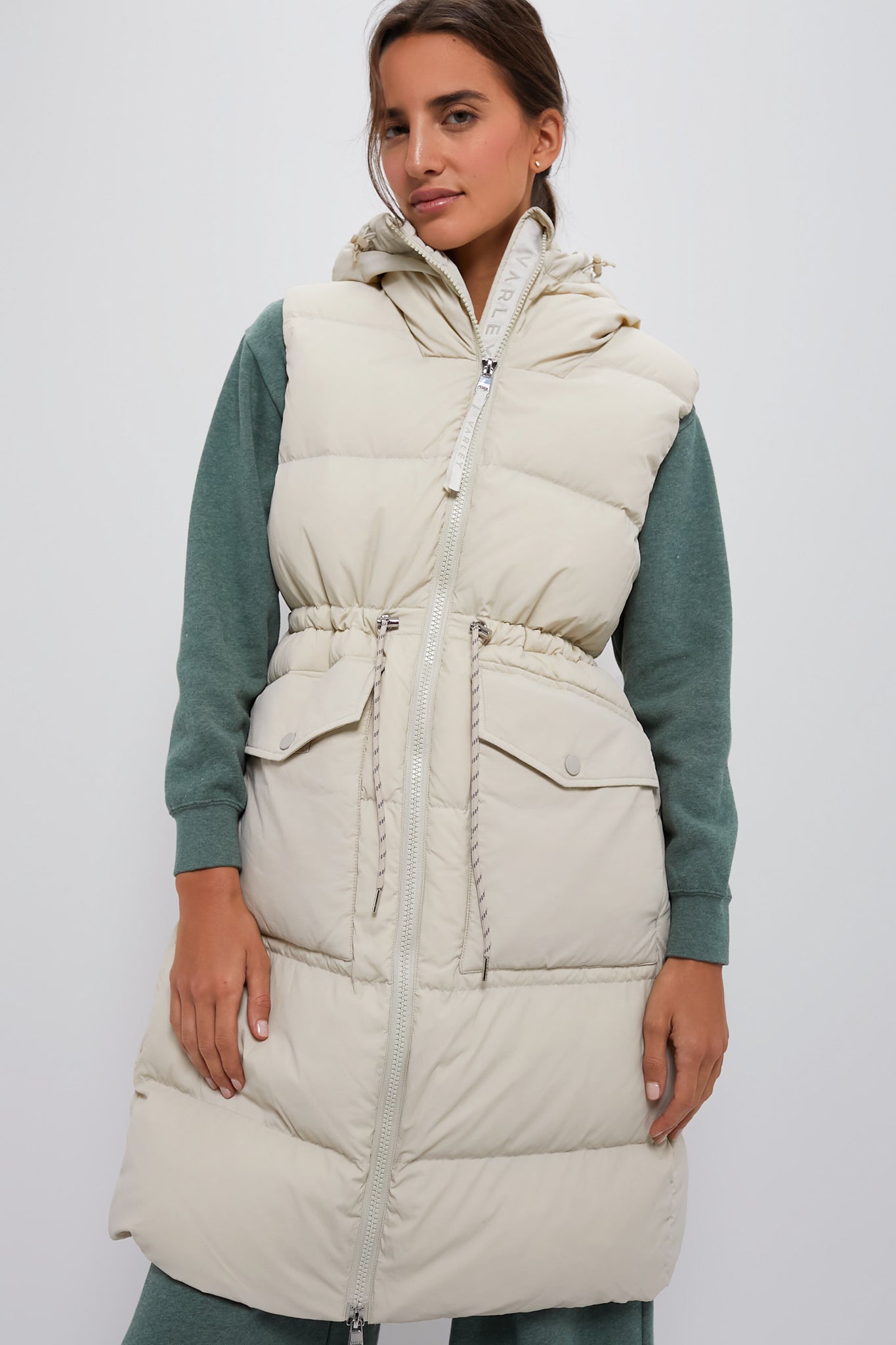 Bone White Irving Down Gilet - Lightweight Warm Vest for Men & Women - Perfect for Outdoor Hiking, Camping & Winter Fashion
