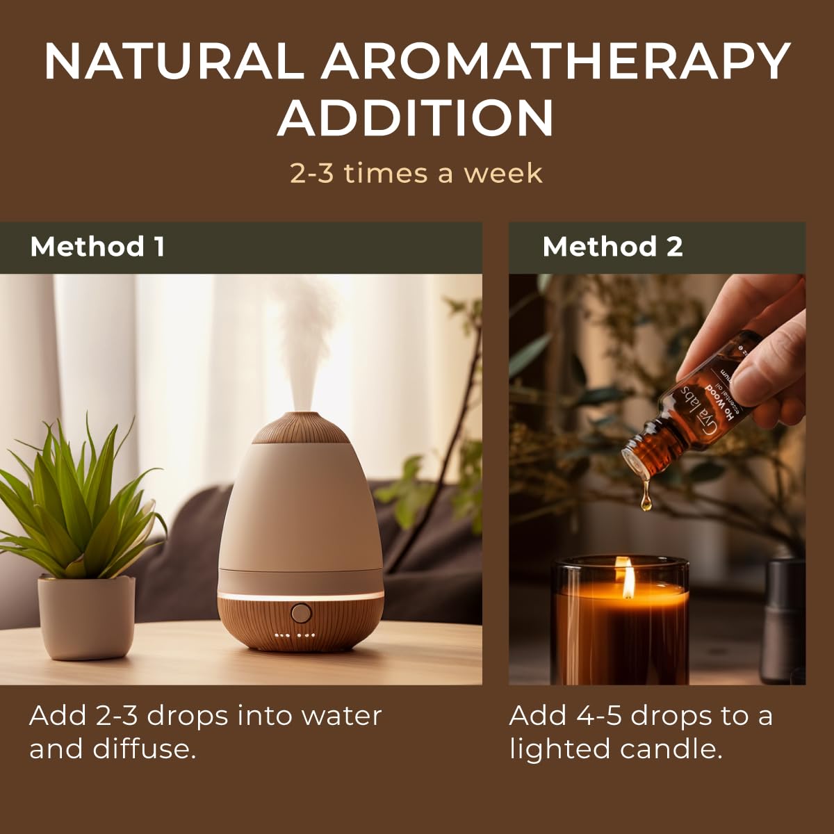 Gya Labs 100% Pure Natural Ho Wood Essential Oil - 0.34 Fl Oz for Diffuser, Aromatherapy, Skin Care & Candle Making - Earthy Floral Scent for Relaxation, Stress Relief & Home Fragrance