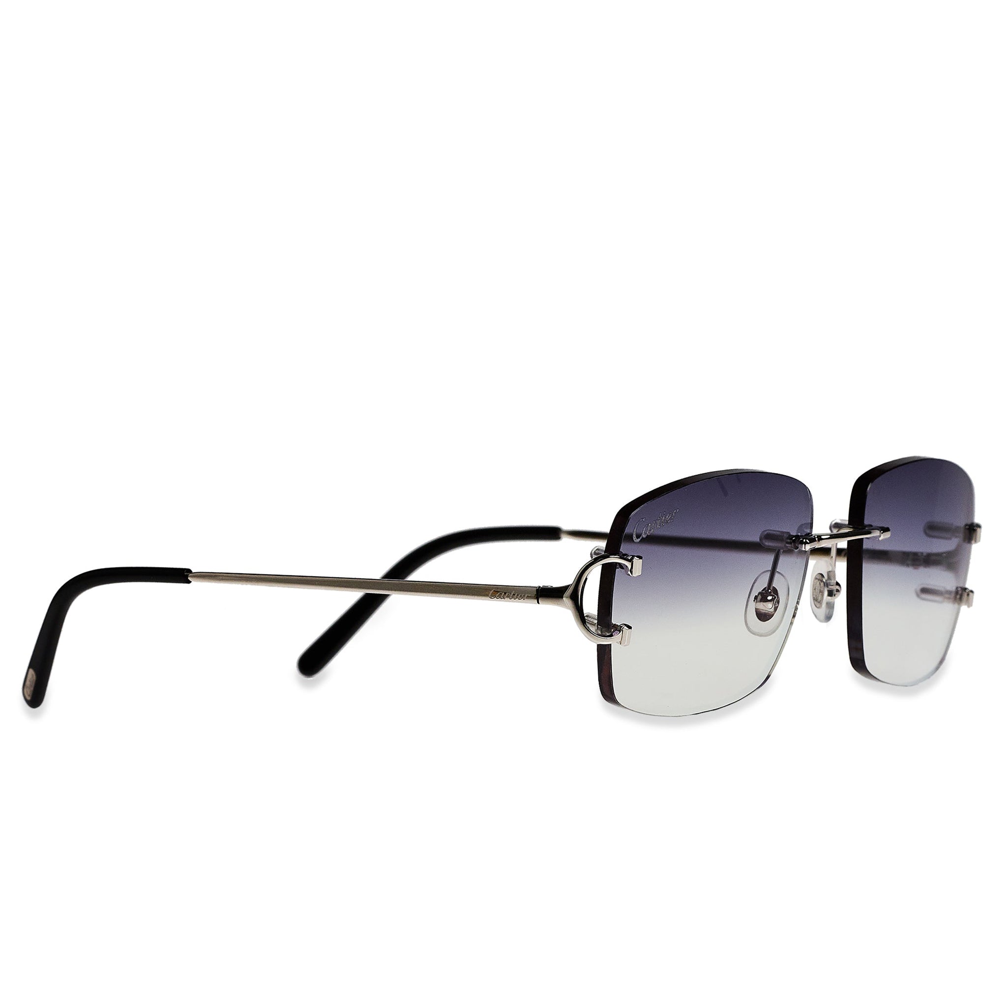 Cartier CT00920 002 C Silver Rimless Sunglasses for Men & Women - Luxury Designer Eyewear for Driving, Travel & Outdoor Activities