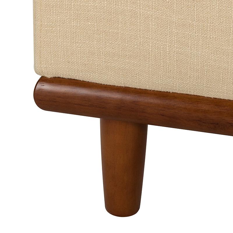 Clover Upholstered Flip Top Storage Bench - Stylish Ottoman with Hidden Storage for Living Room, Bedroom & Entryway - Perfect for Home Organization & Extra Seating