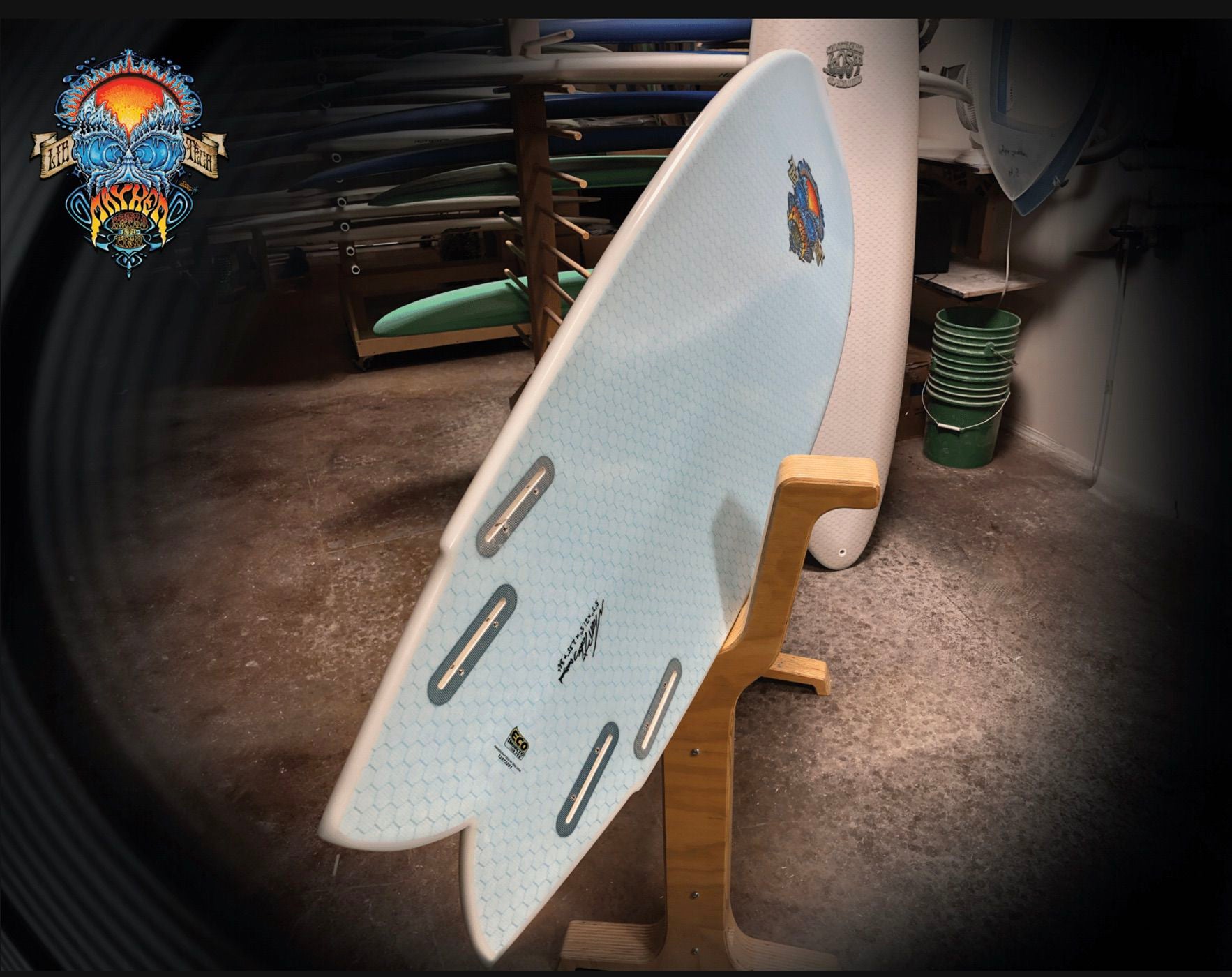 Libtech Lost RNF Retro Fish 5'9 Surfboard - FCSII Fin System Compatible - Perfect for Small Waves & Retro Surfing Style