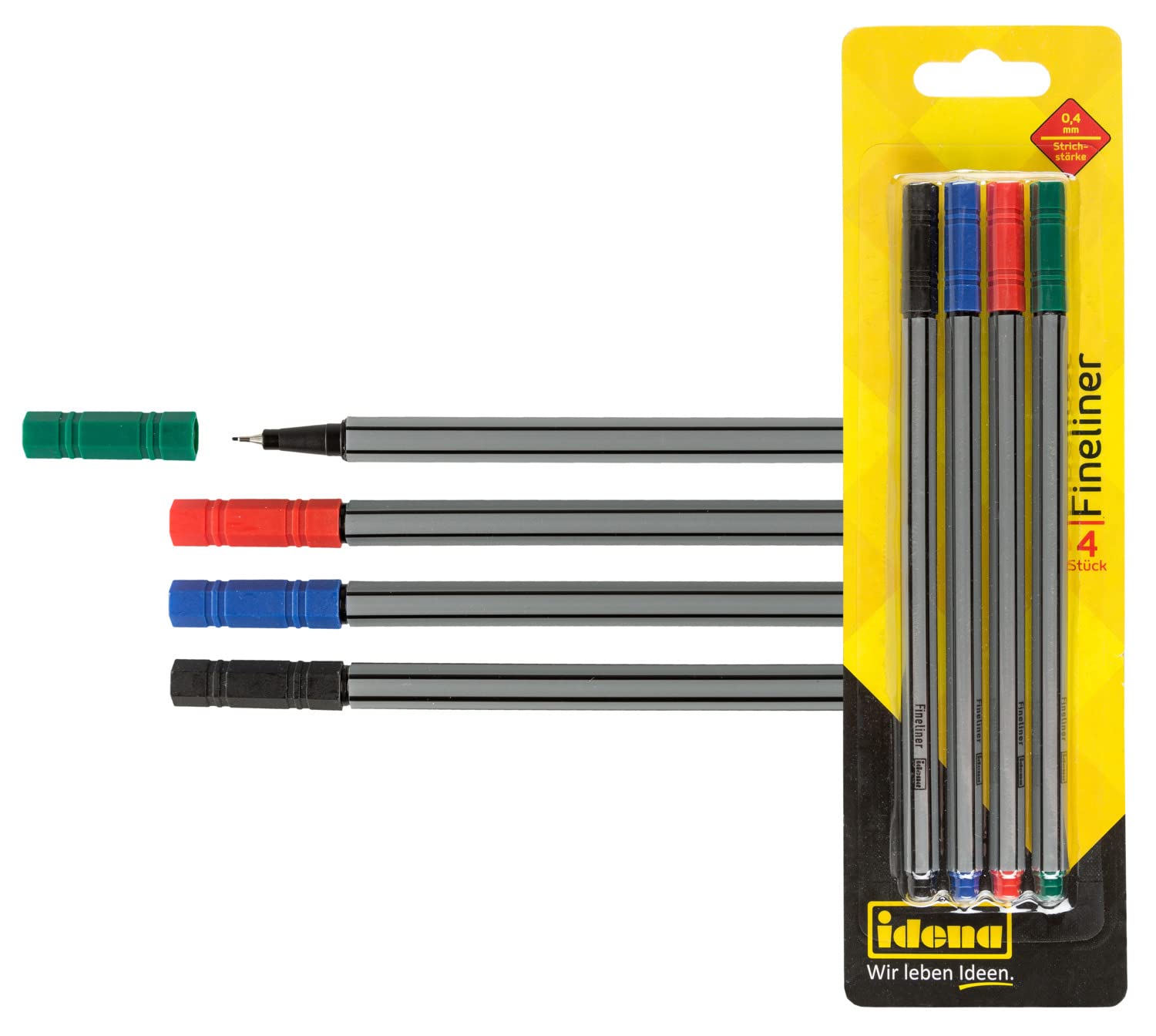 0.4mm Fine Liner Pens - Set of 4 Artist Drawing Pens for Sketching, Doodling & Calligraphy - Perfect for Bullet Journaling, Note Taking & Art Projects