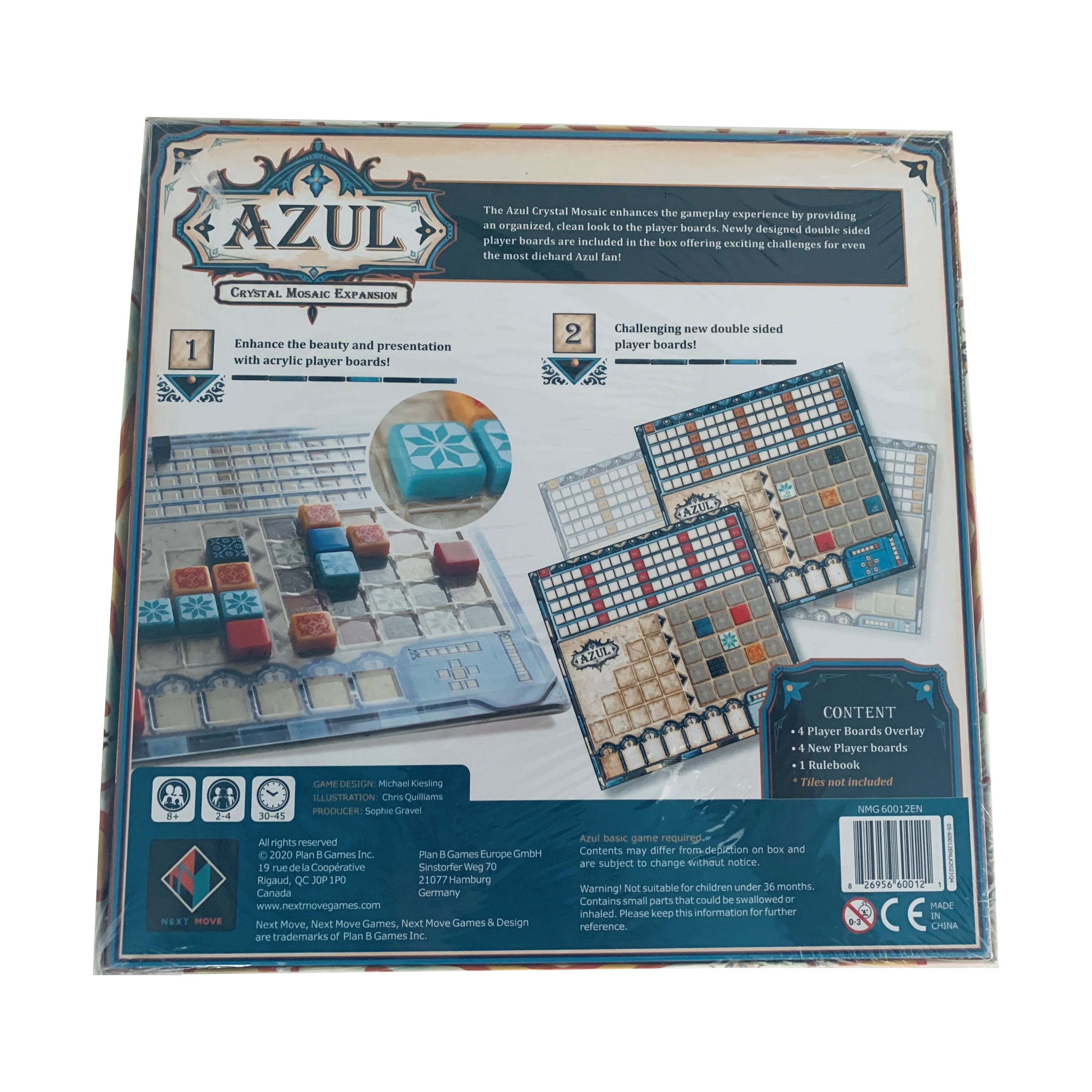 Azul: Crystal Mosaic Expansion Board Game Accessory - Enhance Your Strategy Game Night with Stunning Tile-Laying Gameplay