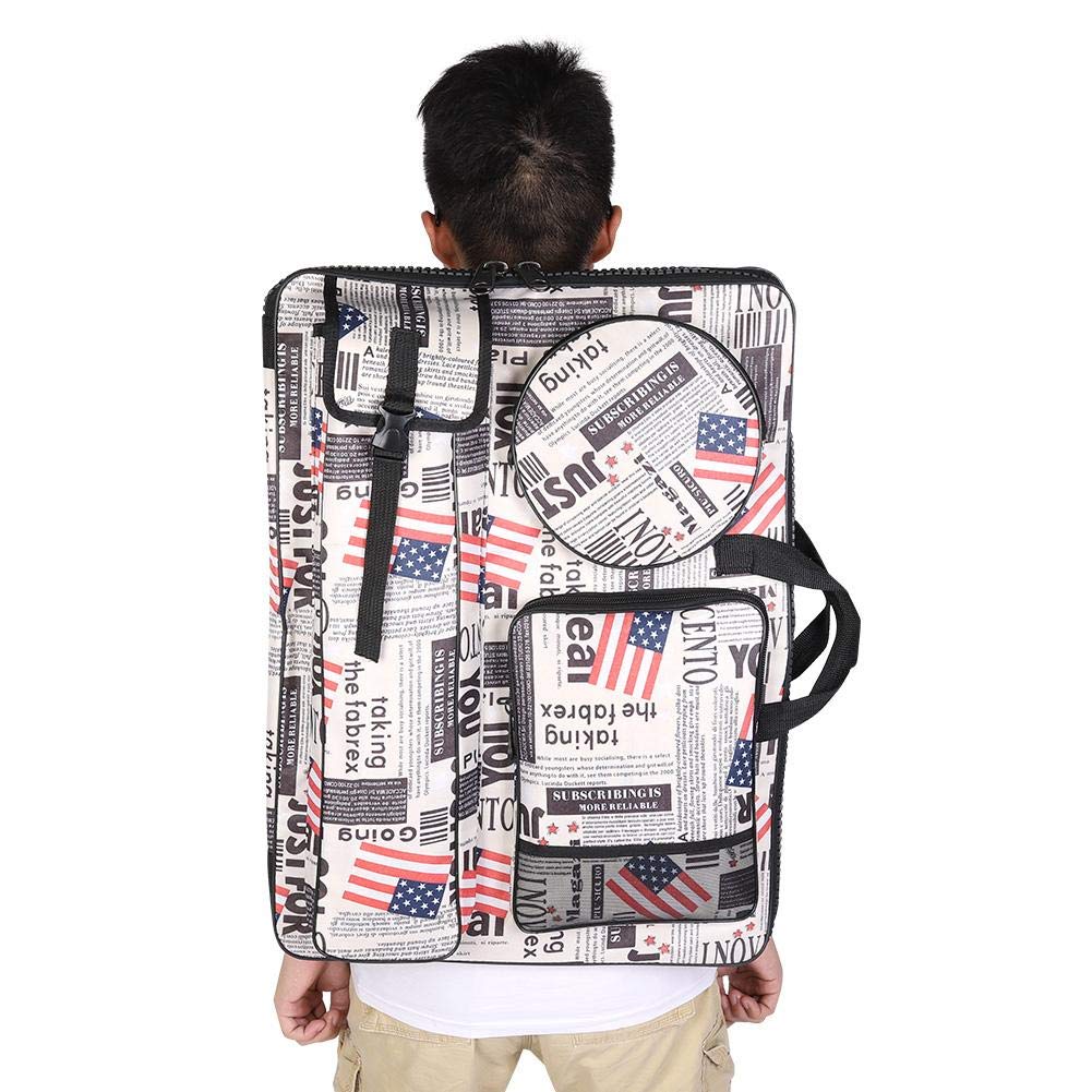 4K Heavy Duty Artist Backpack - Waterproof Canvas Art Portfolio Carry Case for Ding Board, Folding Easel & Palette - Perfect for Art Students, Professionals & Outdoor Painting