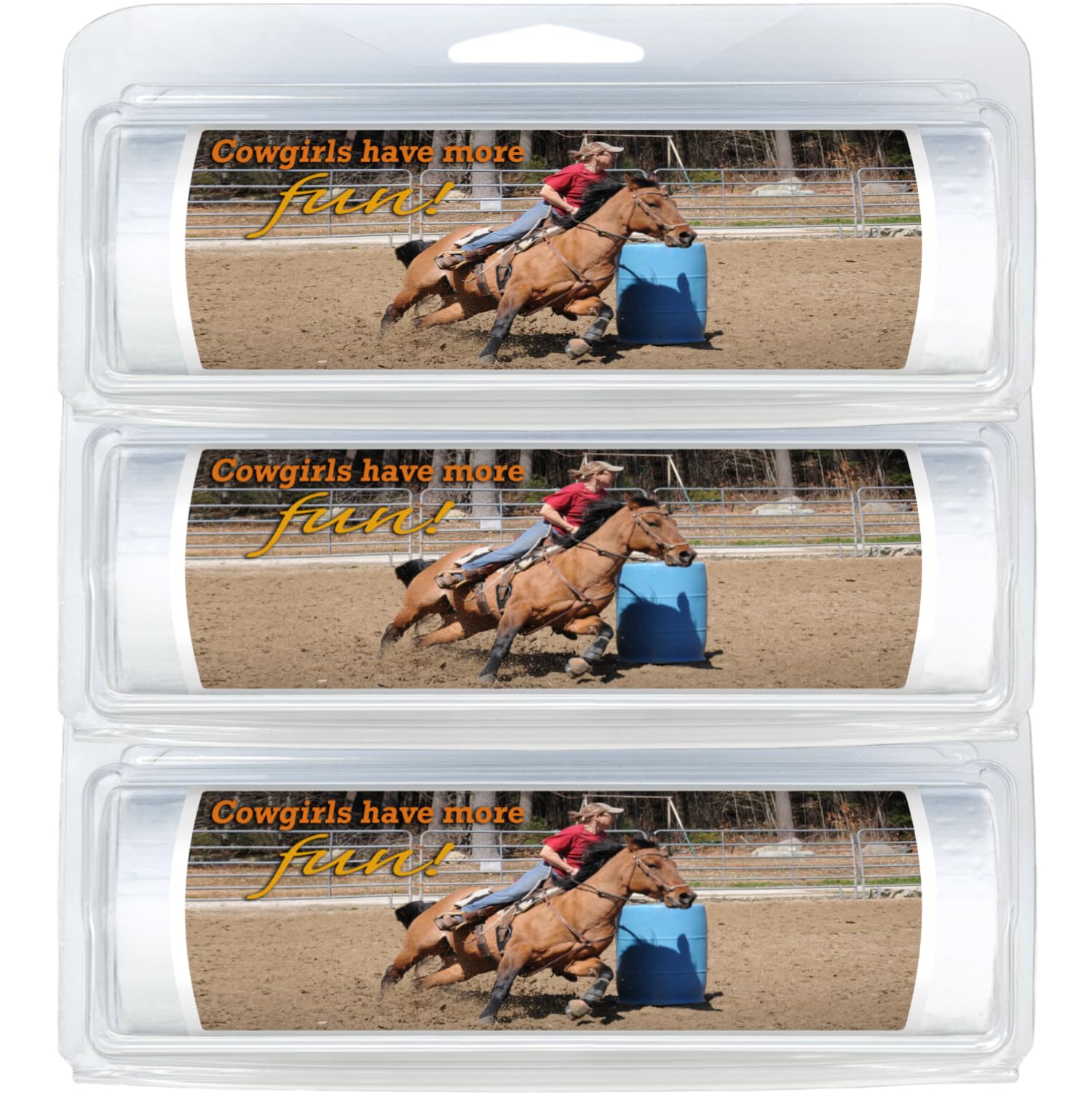 Cowgirl Themed Toilet Paper 3-Pack - Fun Western Bathroom Decor for Horse Lovers