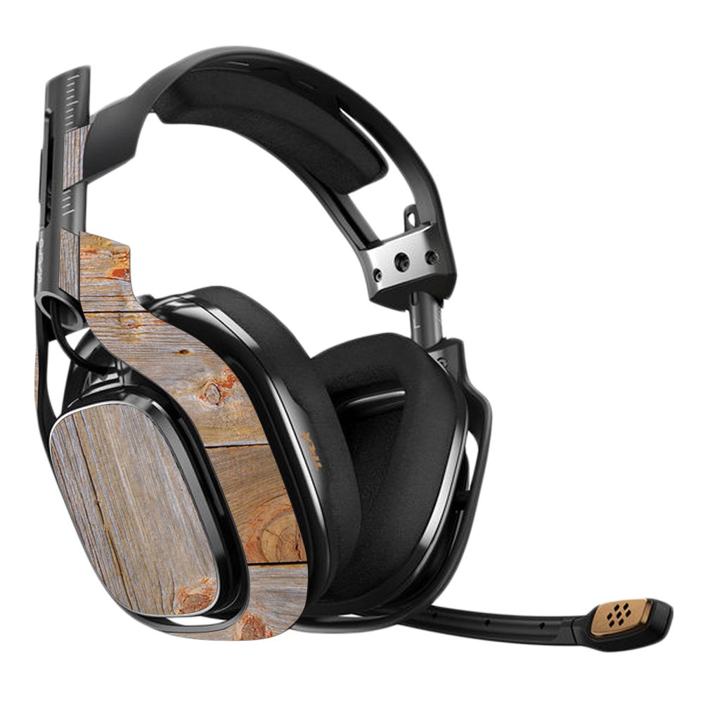 MightySkins Vinyl Decal Wrap Cover for Astro A40 3rd Generation Gaming Headset - Barn Wood Design, Protective & Durable Skin, Easy to Apply & Remove, Made in USA | Perfect for Gaming, Streaming & Customizing Your Headset