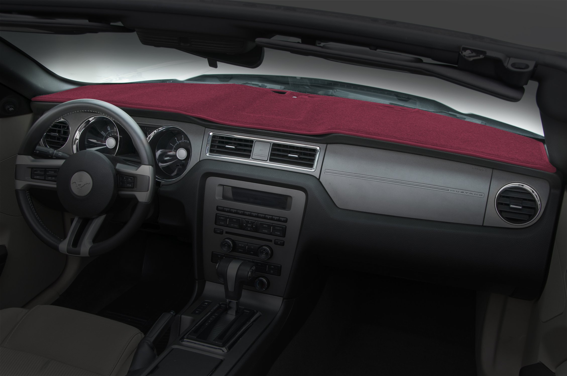 Premium Custom Fit Dash Cover for Chevrolet Camaro - Red Poly Carpet Interior Protection | Perfect for Sun Protection & Interior Preservation