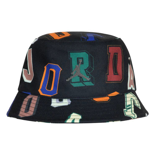 Jordan Kids' Signature Bucket Hat for Boys & Girls - Adjustable Sun Hat for Outdoor Sports, Beach, Hiking - Black Cotton Baseball Cap