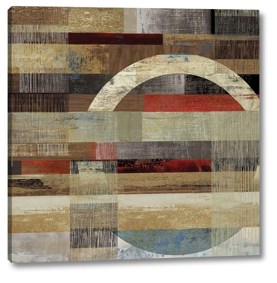 Industrial I by Tom Reeves - 24x24 Inch Modern Canvas Wall Art Print - Gallery Wrapped Framed Ready to Hang - Perfect for Living Room, Office & Home Decor
