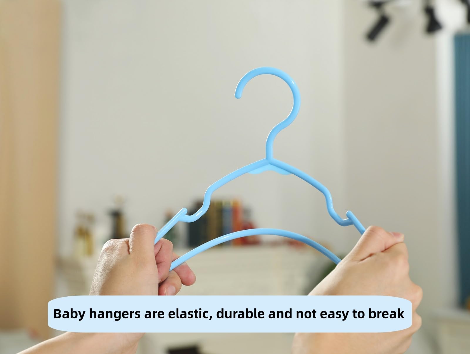 30-Piece White Baby Closet Hangers - Non-Slip Infant Clothes Hangers for Newborn, Toddler & Kids - Ultra-Thin Plastic Hangers for Nursery Organization - Perfect Baby Shower Gift & Home Storage Solution