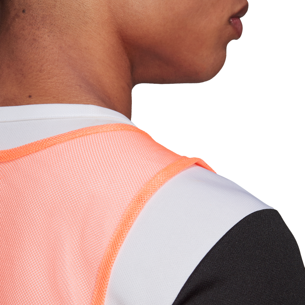 Adidas TRG 14 Training Bib - Coral - Breathable Soccer Practice Vest for Men & Women - Perfect for Football Drills, Team Sports & Outdoor Workouts