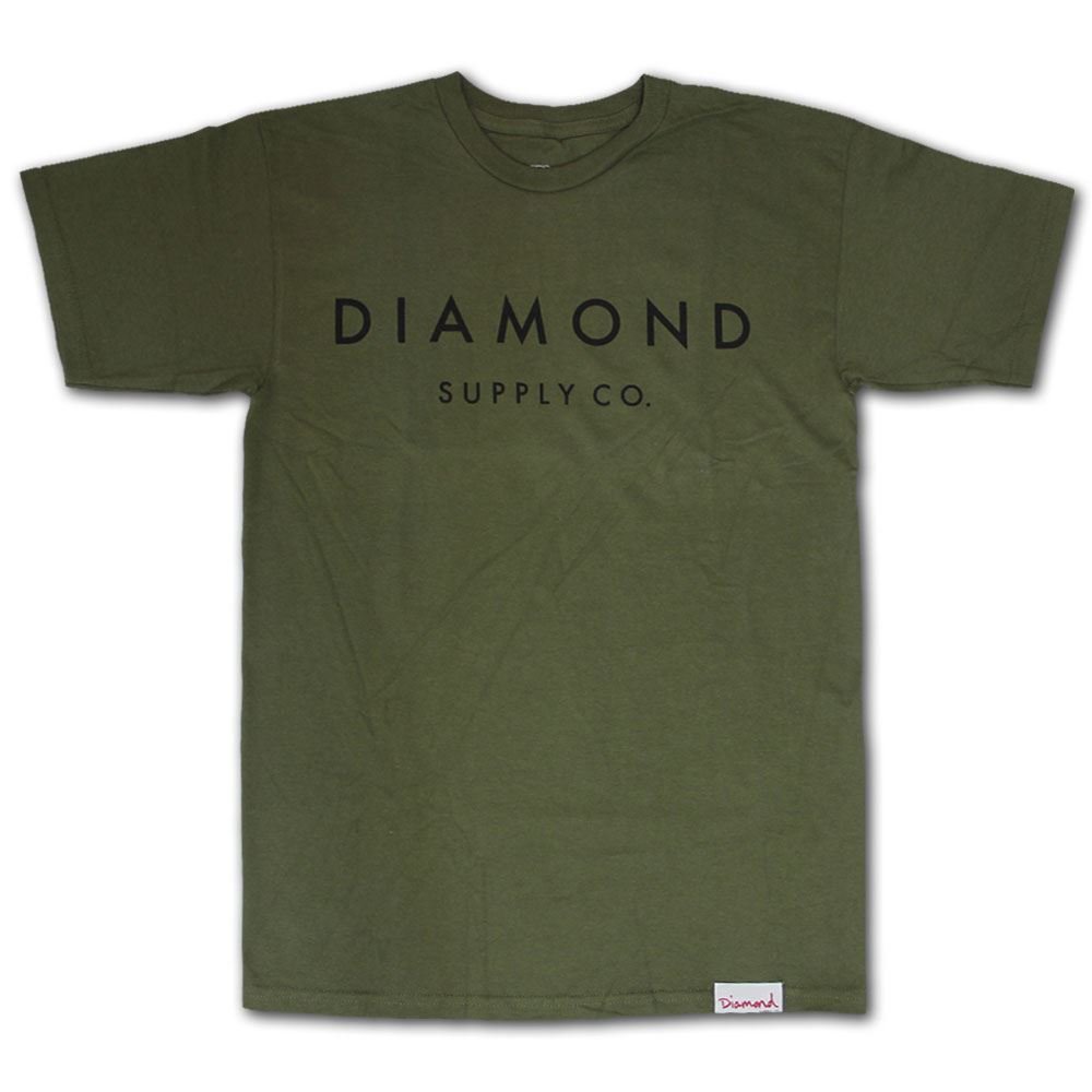 Diamond Supply Co Stone Cut Green T-Shirt for Men - Trendy Streetwear & Casual Outfit | Perfect for Urban Fashion, Skateboarding & Everyday Wear