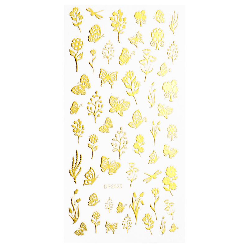 Festive Christmas Gold & Glow-in-the-Dark Nail Art Stickers - Holiday Party Nail Decals for Women, DIY Manicure Accessories (Perfect for Christmas Parties, Gift Giving & Festive Nail Designs)