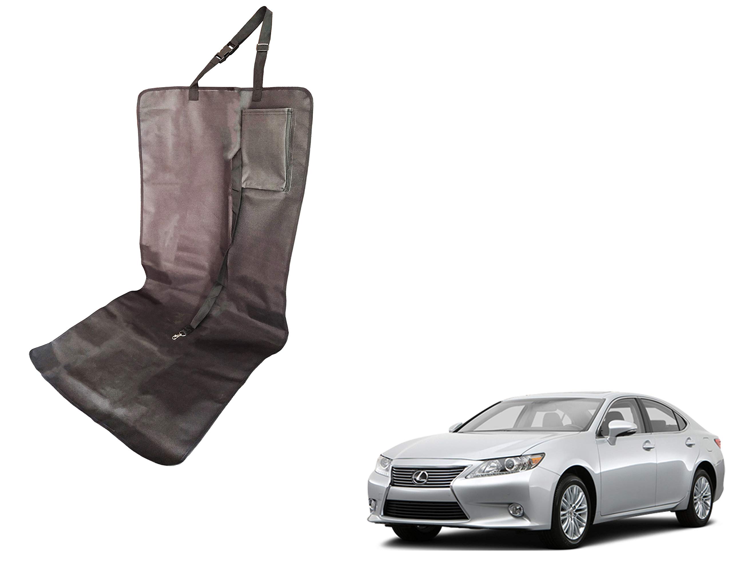 WolkomHome Waterproof Pet Car Seat Cover for Dogs & Cats - Non-Slip Puppy Seat Protector with Storage Pocket & Safety Harness - Fits Lexus & Other Vehicles - Perfect for Travel, Road Trips & Vet Visits