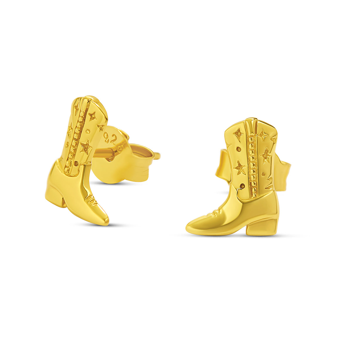 Stylish Women's Cowgirl Boots with Gold Studs - Western Fashion for Country Rides, Concerts & Everyday Wear