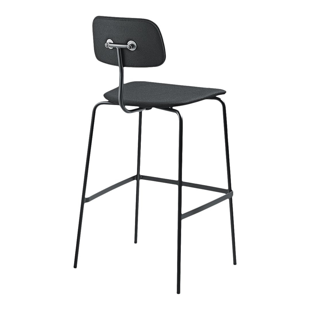 Kevi 2062 Fully Upholstered Bar Stool - Comfortable Counter Height Stool for Kitchen Island, Breakfast Bar & Home Decor