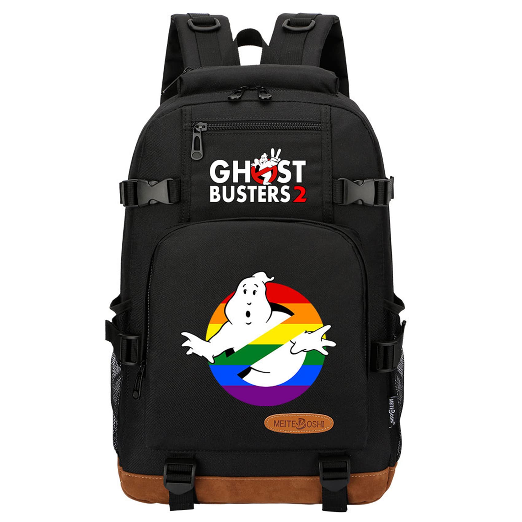 Mayooni Ghostbusters Canvas Backpack - Waterproof Large Laptop Bag for School, College Students (Boys & Girls) - Perfect for Daily Use, Travel & Outdoor Activities
