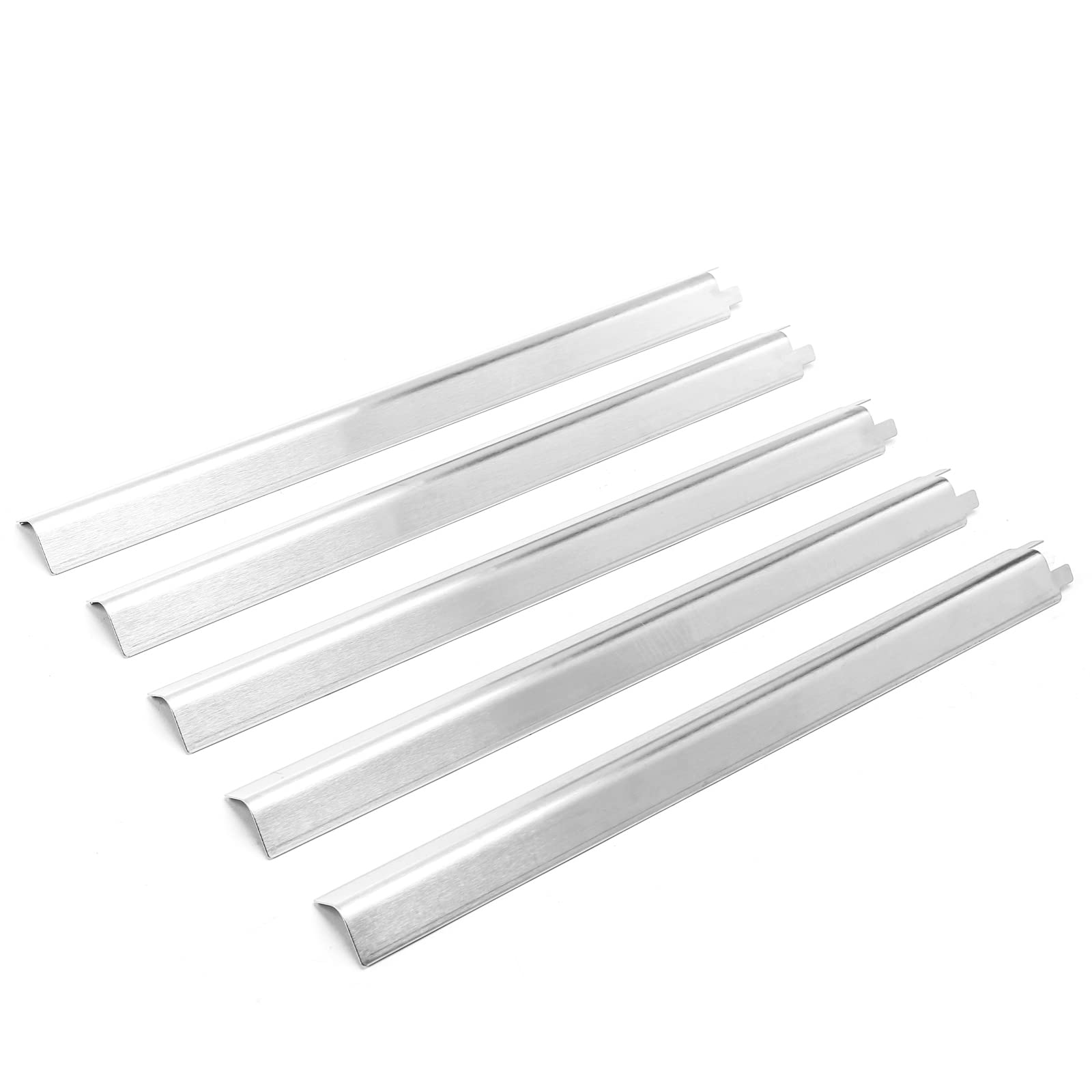 Uniflasy 5-Pack Stainless Steel Grill Heat Plates & Burner Covers Replacement for Charbroil Performance 4 & 5-Burner Gas Grills (Models 463448021, 463449021, 463365021, 463351021, 463352521) - Durable BBQ Accessories for Outdoor Cooking & Backyard Grilling